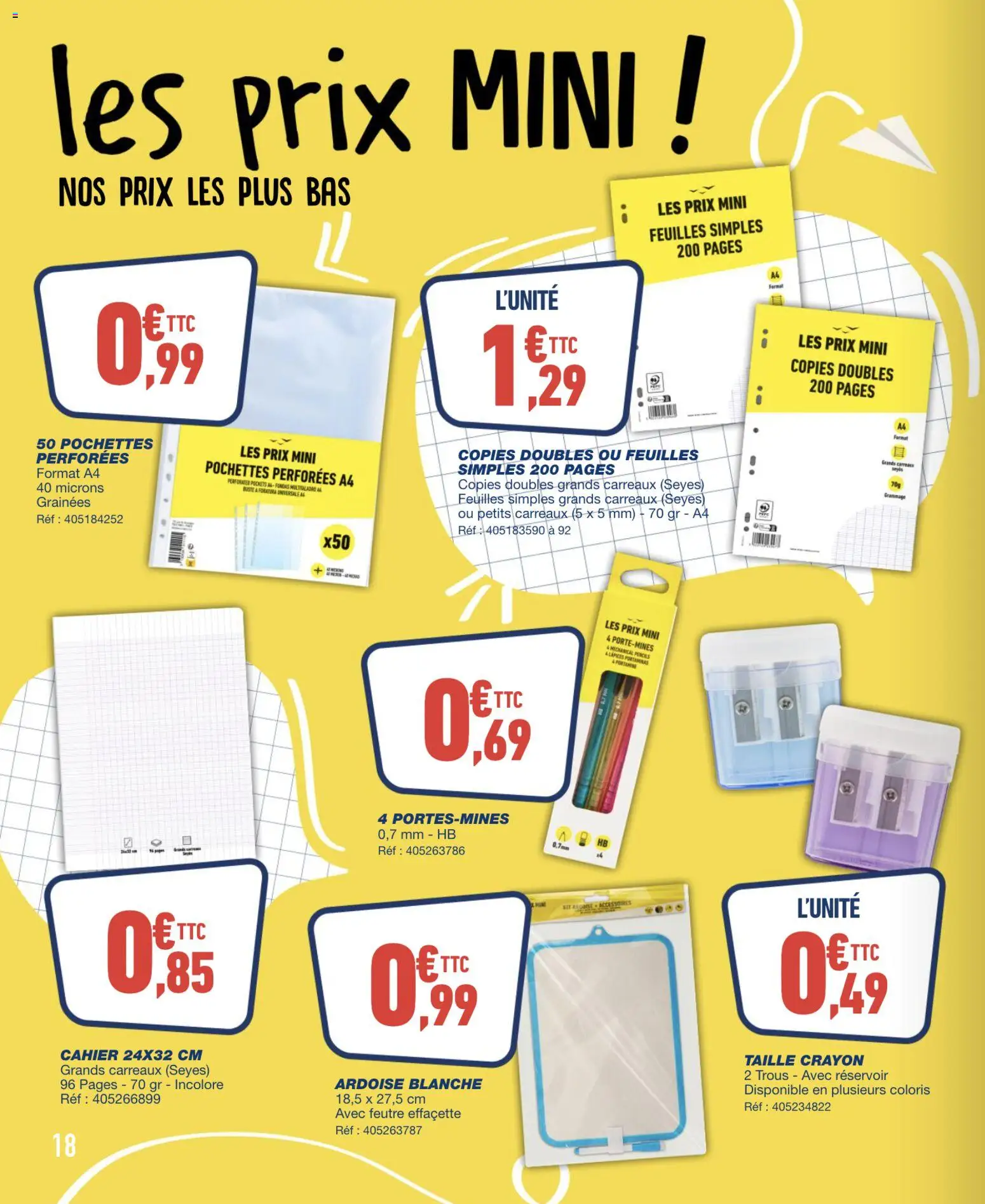 {H1} | Page: 18 | Produits: Crayon
