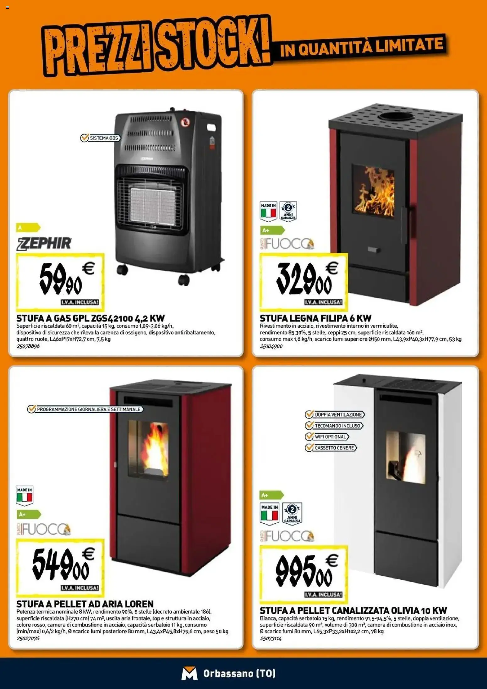 Nuovo TECNOMAT catalogo Orbassano dal 24/09/2026 > offerte anteprima 🛍️ | Pagina: 8 | Prodotti: Pellet, Stufa a pellet, Top, Stufa a gas