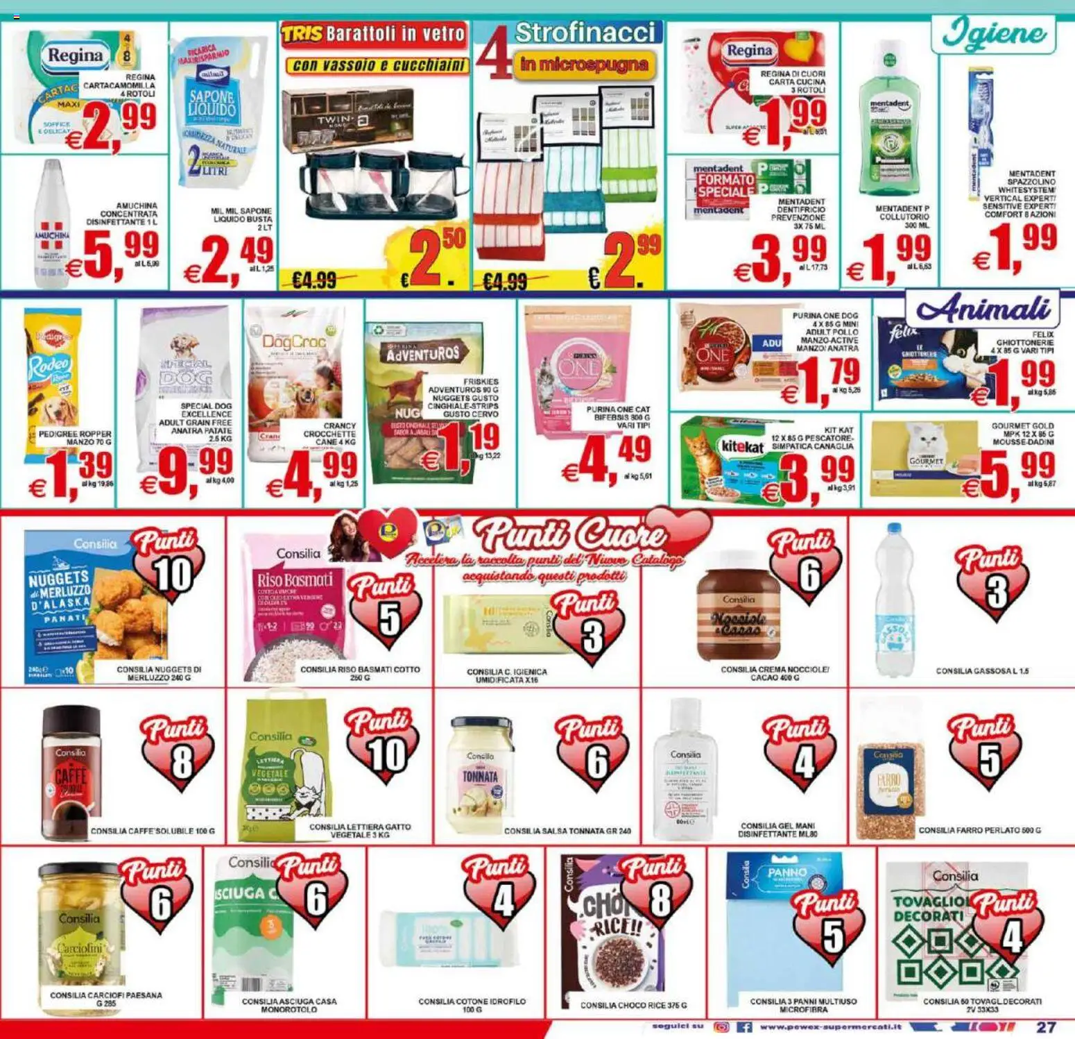Volantino Pewex del 21/08/2026 | Pagina: 27 | Prodotti: Pollo, Nuggets, Patate, Vassoio