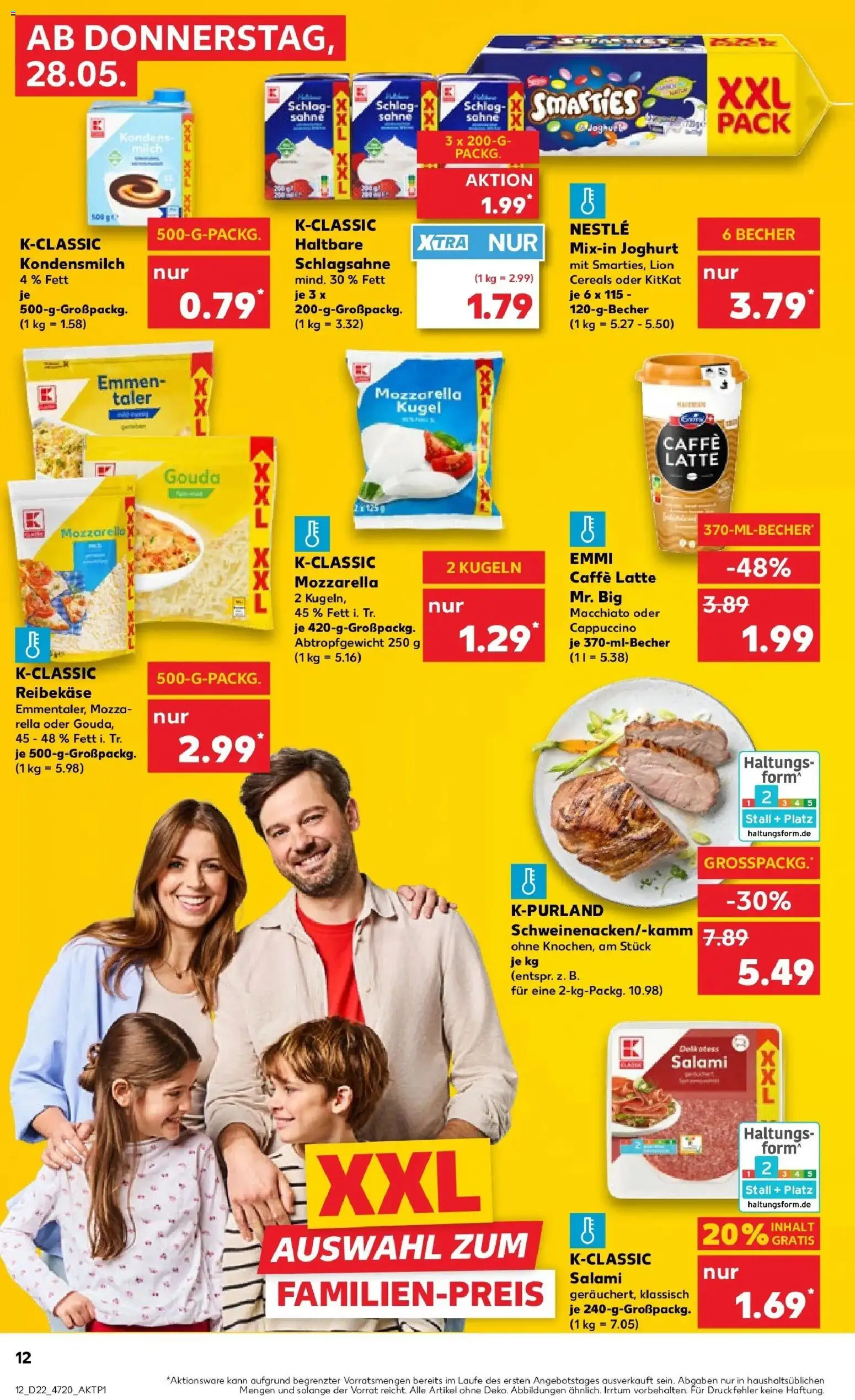 Kaufland Prospekt Limburg An Der Lahn – gültig ab 26.05.2026 | Seite: 17 | Produkte: Schlagsahne, Gouda, Salami, Reibekase