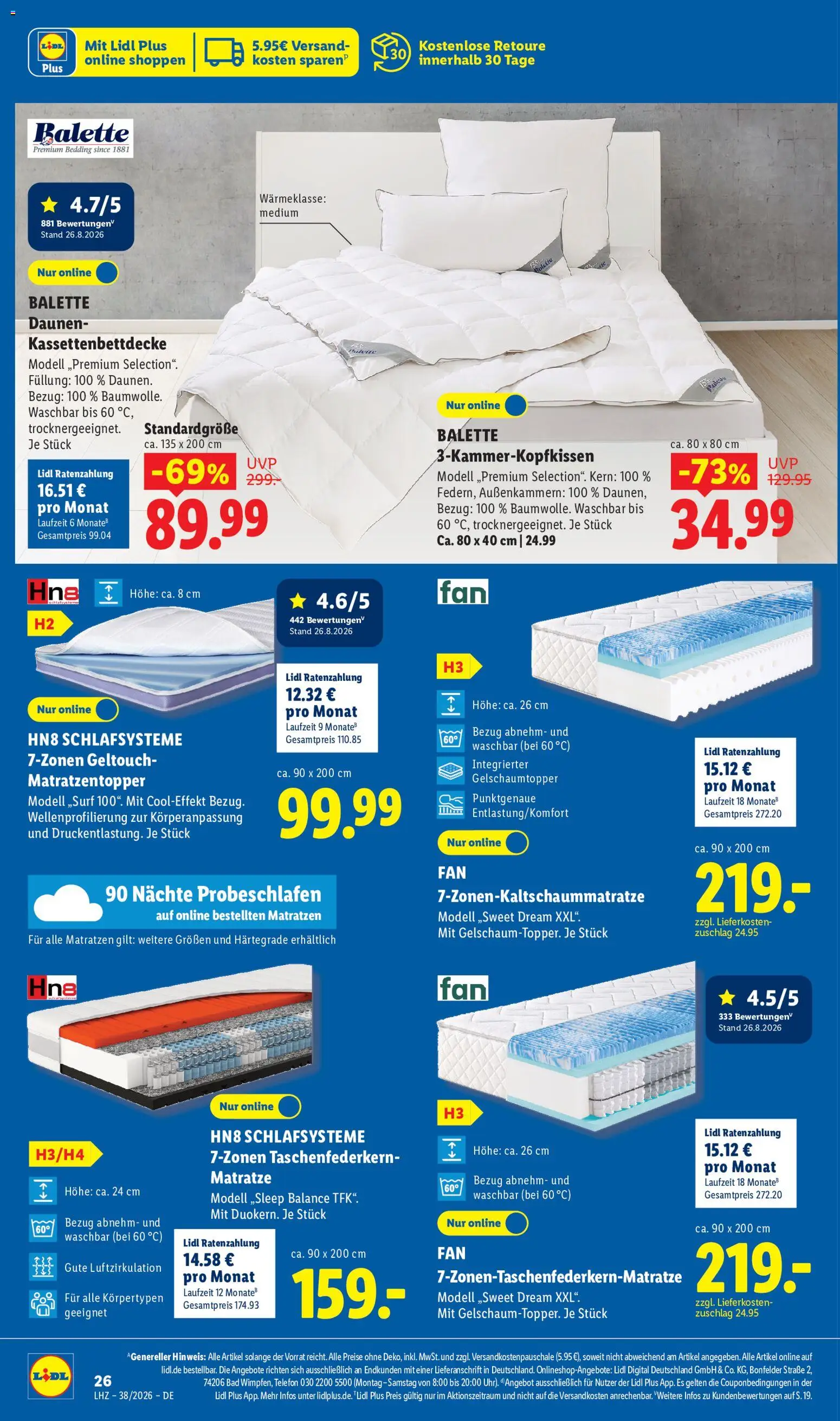 Lidl Německo leták od 14.09.2026 | Strana: 26 | Produkty: Telefon