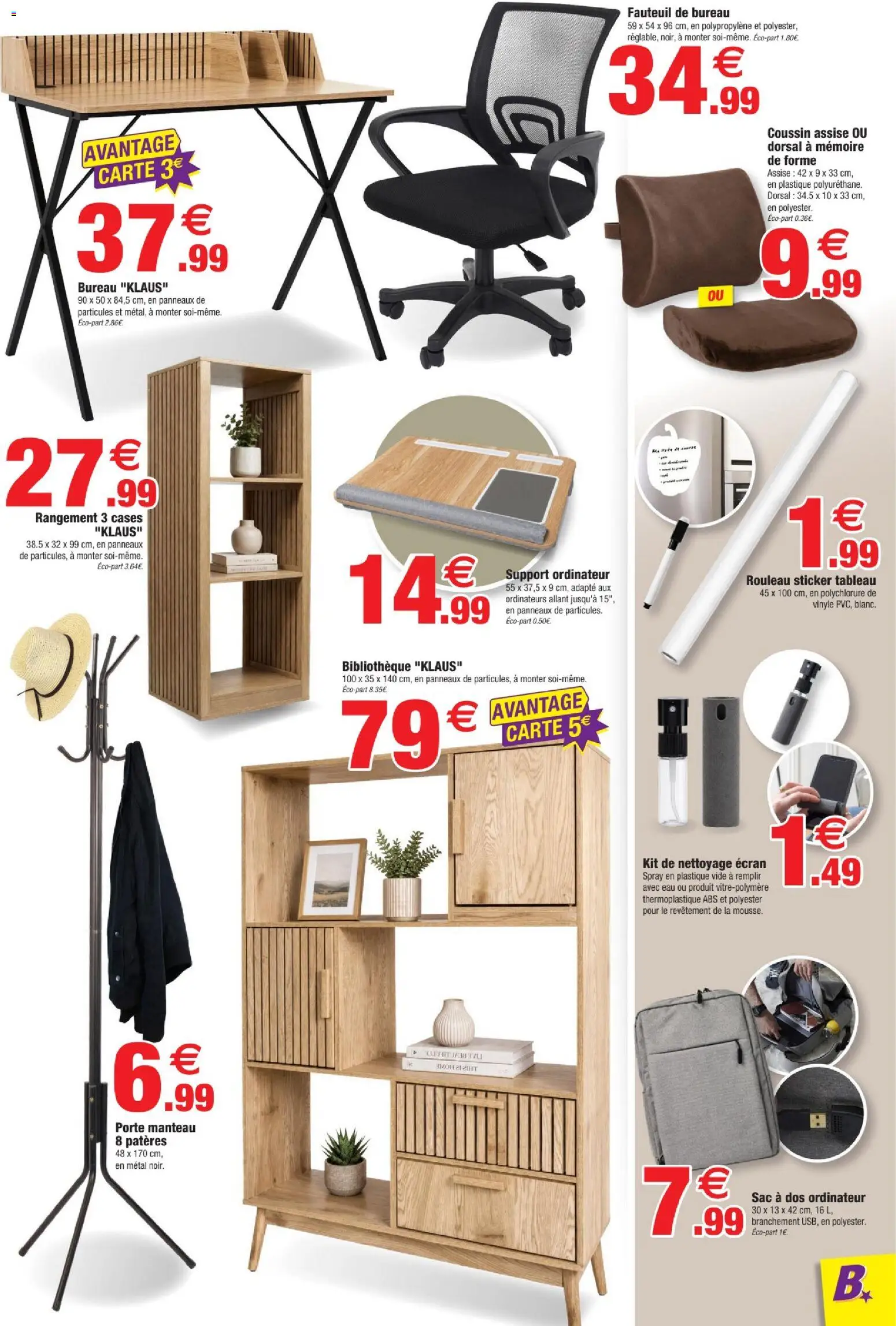 {H1} | Page: 3 | Produits: Rouleau, Fauteuil, Manteau, Sac à dos