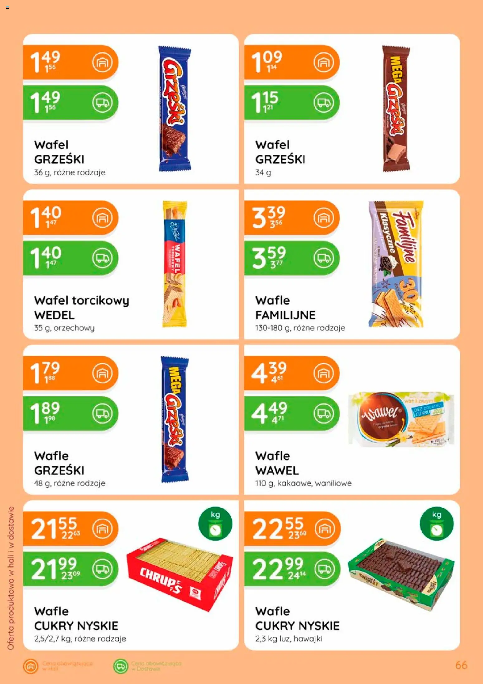 Eurocash gazetka od 17.09.2026 | Strona: 66 | Produkty: Wafle