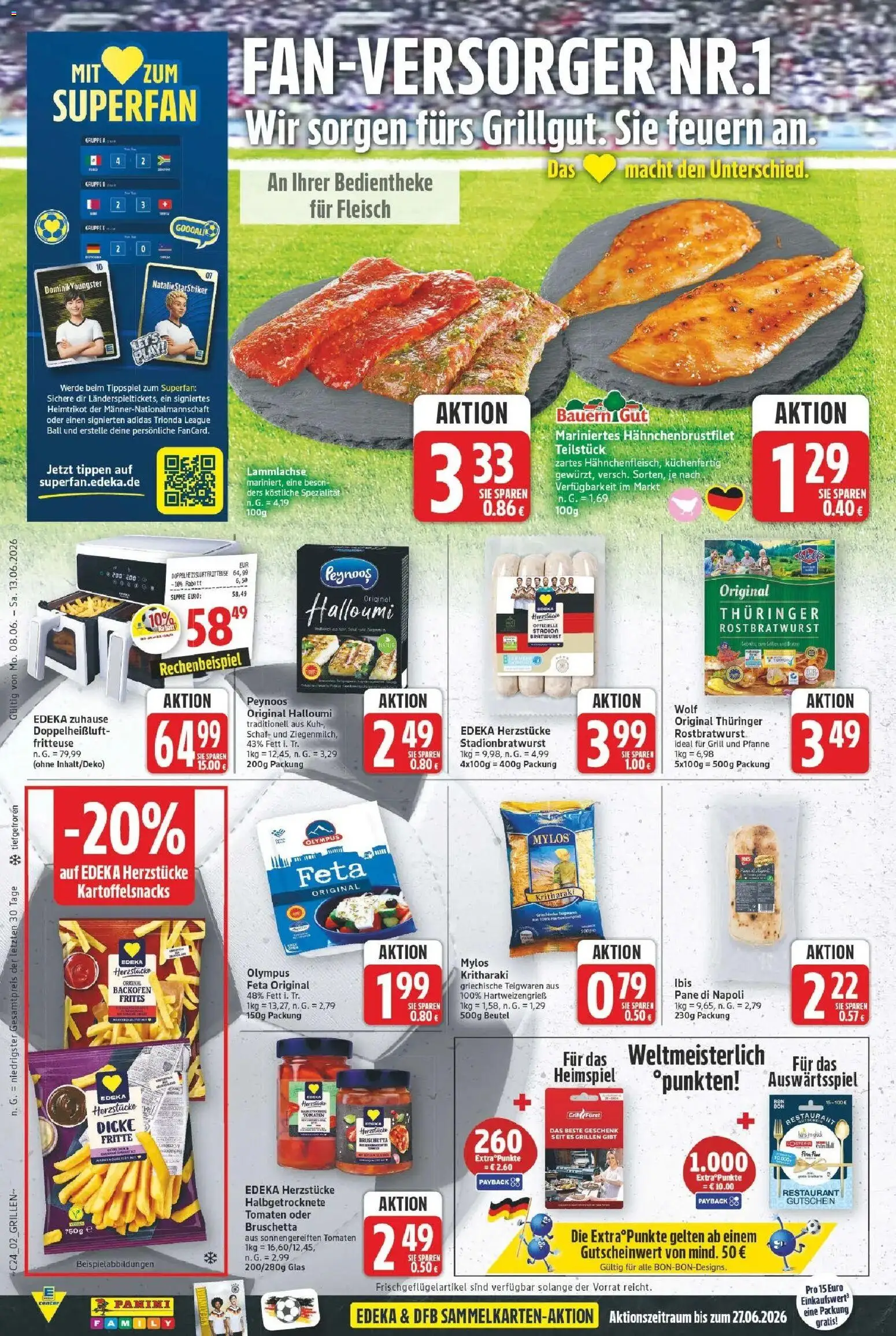E center Prospekt Bitterfeld-Wolfen – gültig ab 08.06.2026 | Seite: 2 | Produkte: Grill, Pane, Backofen, Fleisch