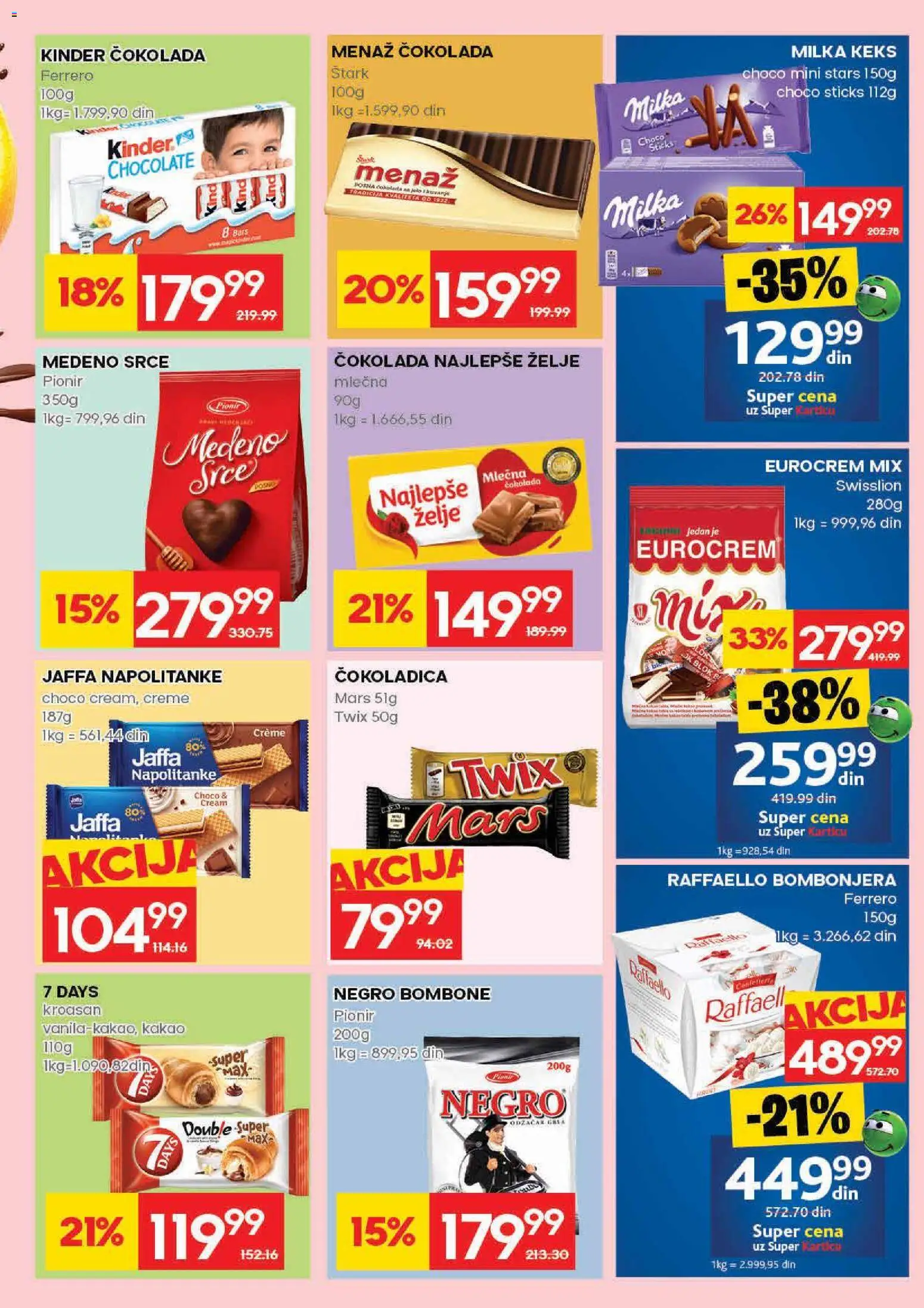 Idea katalog - važi od 21.05.2026 | Strana: 21 | Proizvode: Bombonjera, Čokolada, Ferrero, Napolitanke