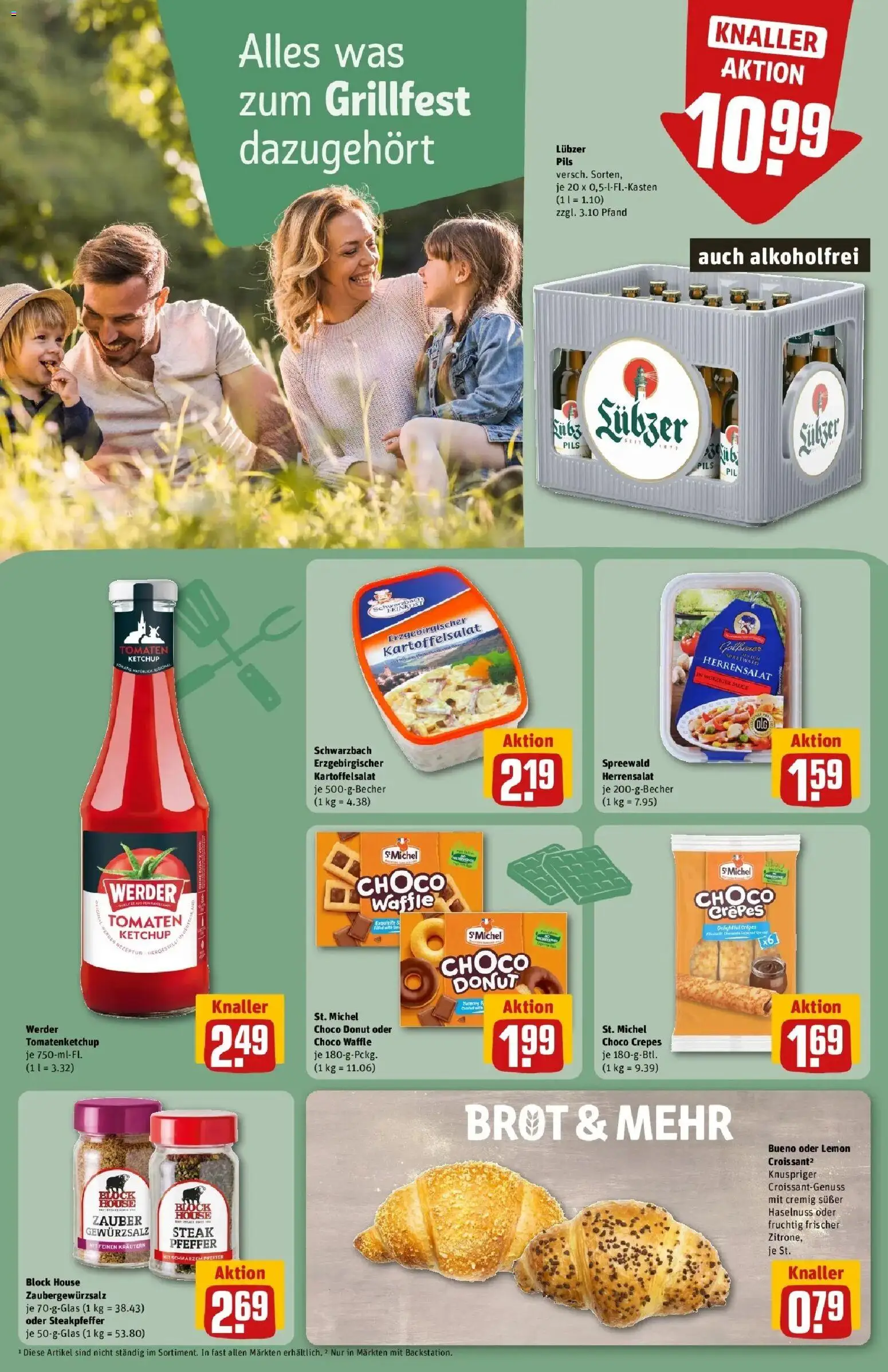 REWE Prospekt ab 17.08.2026 zum Blättern » Angebote | Seite: 22 | Produkte: Pils, Pfeffer, Ketchup, Lubzer