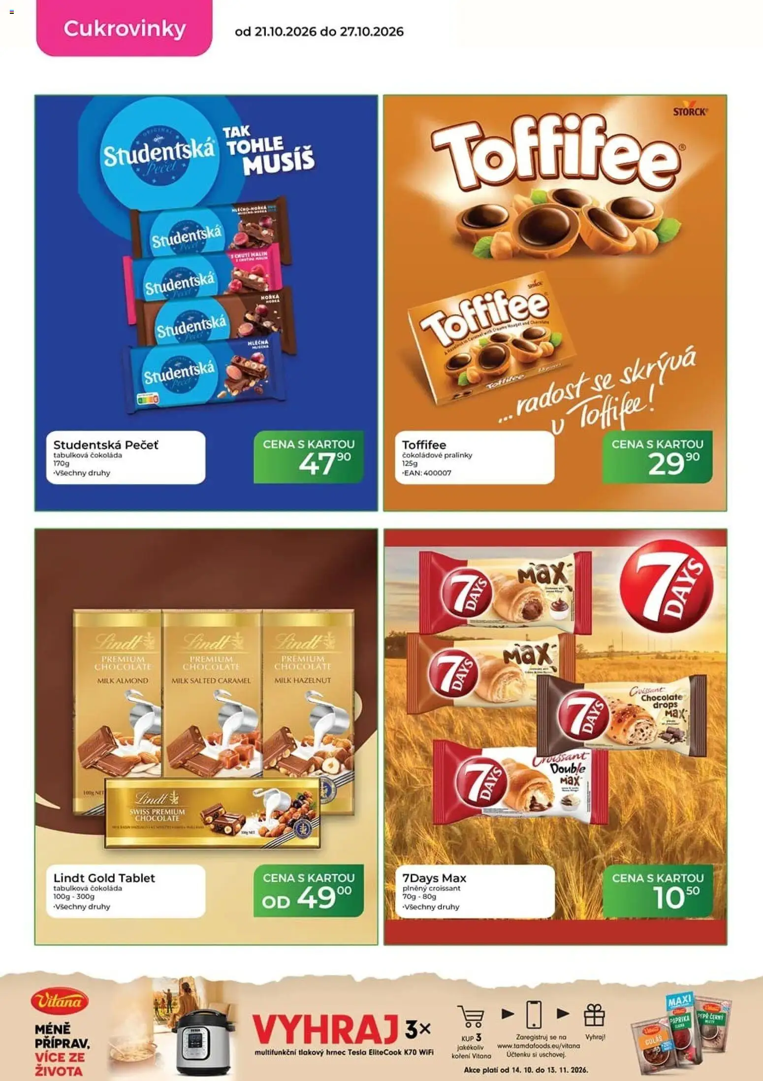 Tamda Foods leták od 21.10.2026 | Strana: 28 | Produkty: Čokoláda, Toffifee, Tablet, Paprika