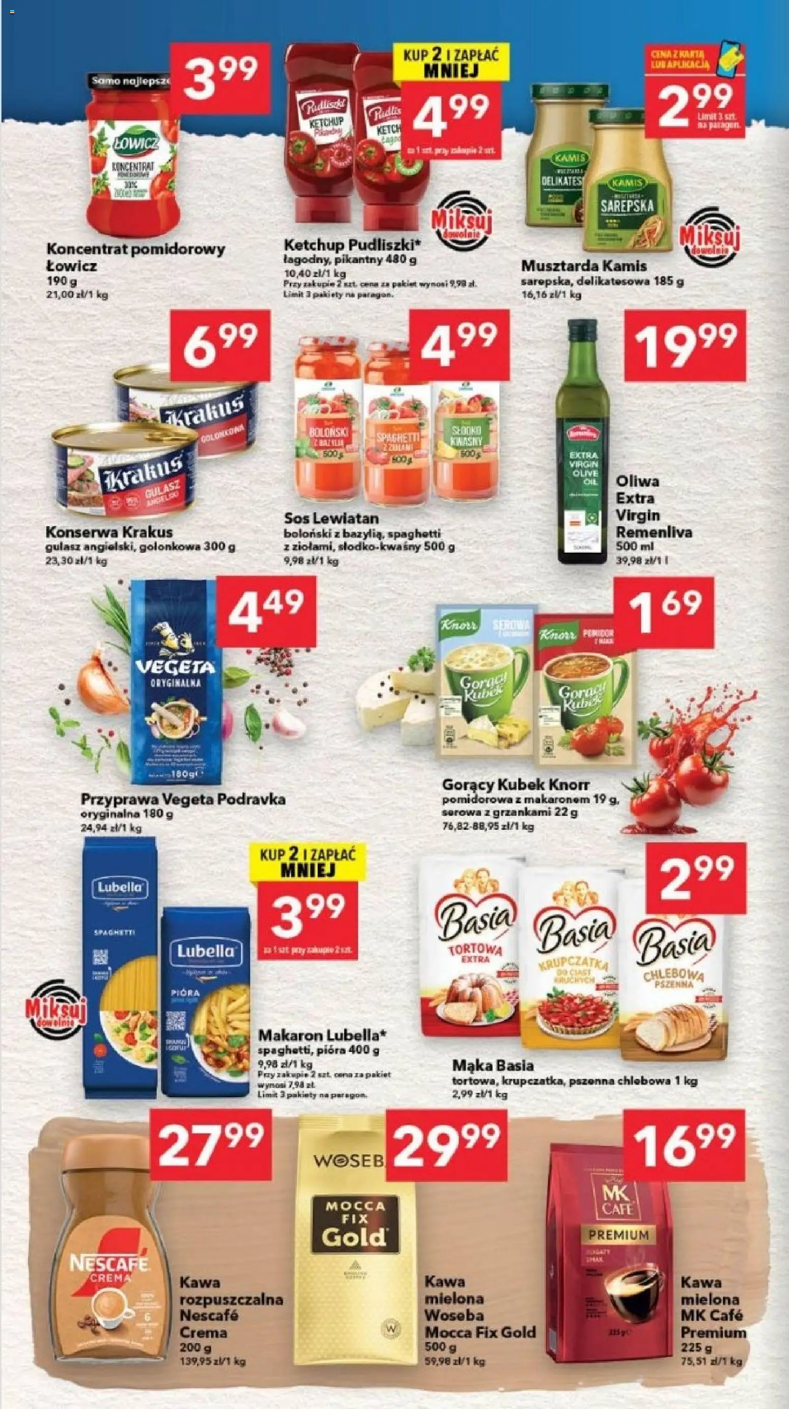 Lewiatan gazetka - Gdańsk od 13.08.2026 | Strona: 4 | Produkty: Karta, Mąka basia, Mąka, Sos
