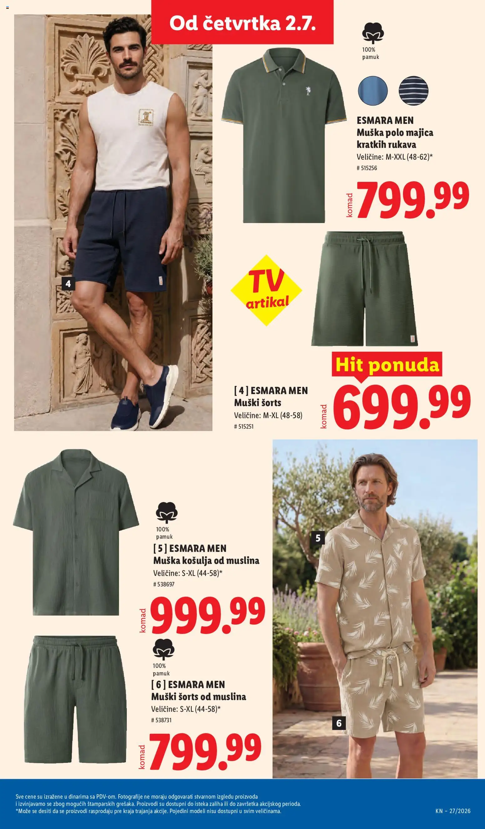 Lidl katalog - važi od 02.07.2026 | Strana: 63 | Proizvode: Košulja, Majica kratkih rukava