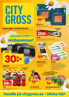 City Gross erbjudanden - Förhandsvisning av reklamblad från butik City Gross aktuell från 15.06.2026