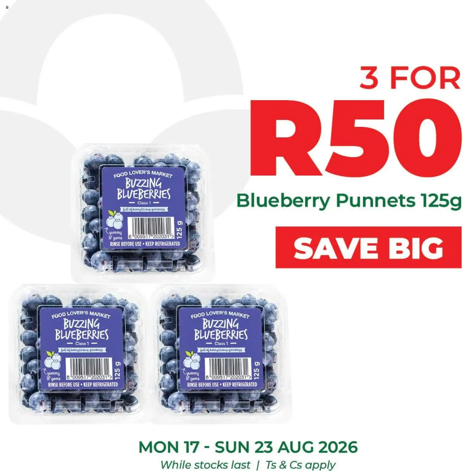 New Food Lover's Market catalogue – valid from 17/08/2026 | Page: 2 | Products: Blueberries