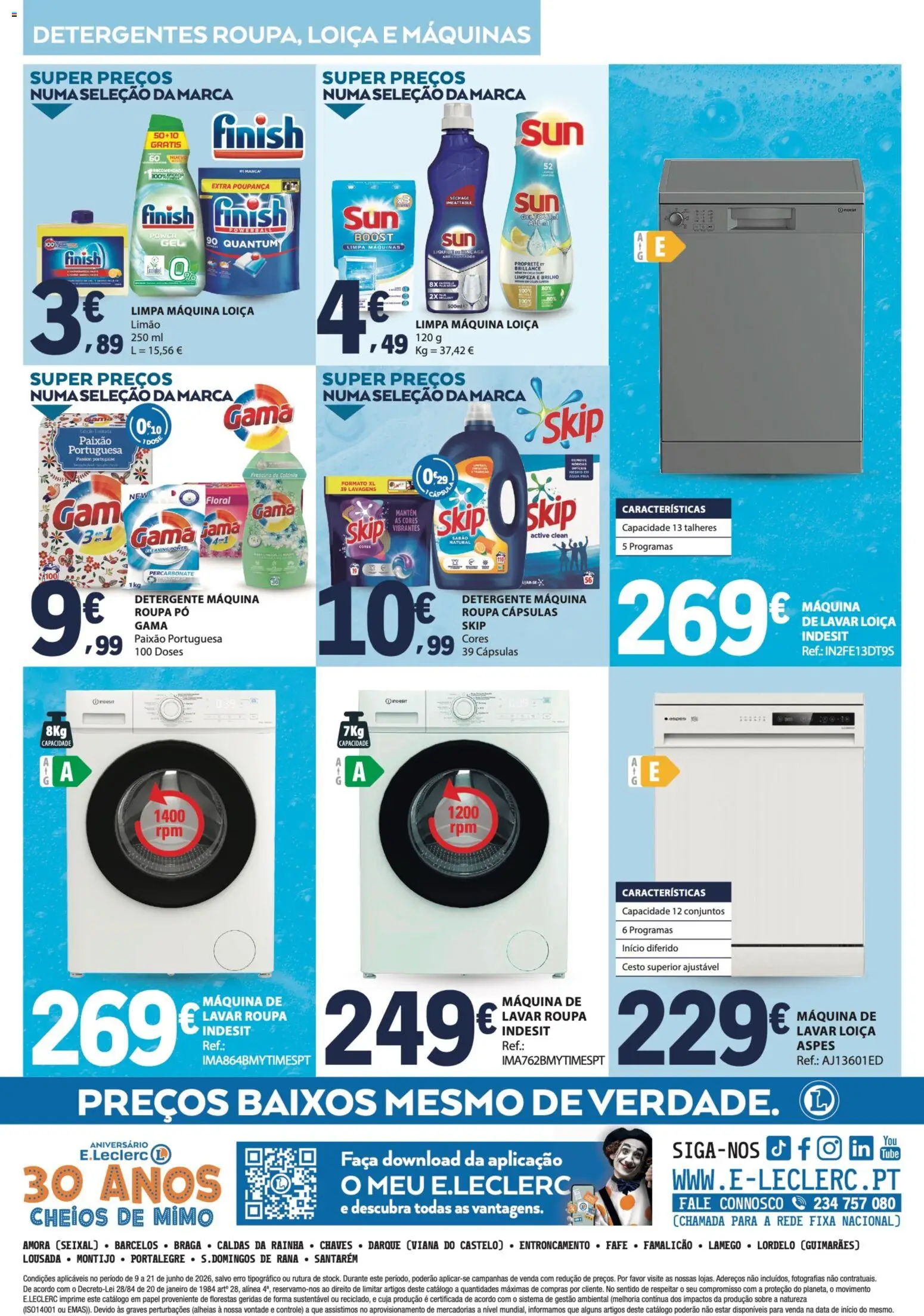 E.Leclerc folheto Especial Limpeza do Lar │ válido de 09.06.2026 | Página: 12 | Produtos: Agua, Faca, Talheres, Detergente