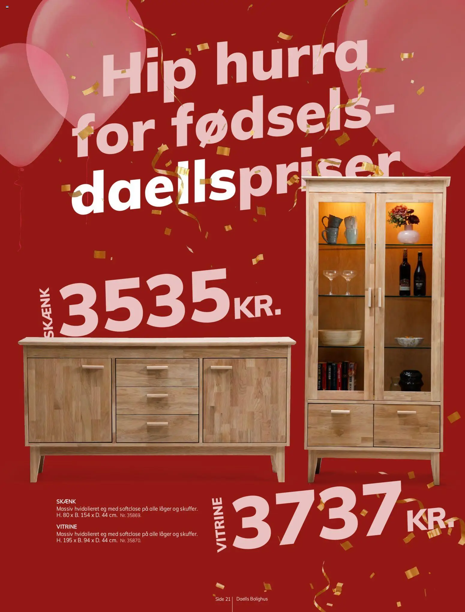 Daells Bolighus tilbudsavis – gyldig fra 23/09/2026 | Side: 21 | Produkter: Skænk, Vitrine