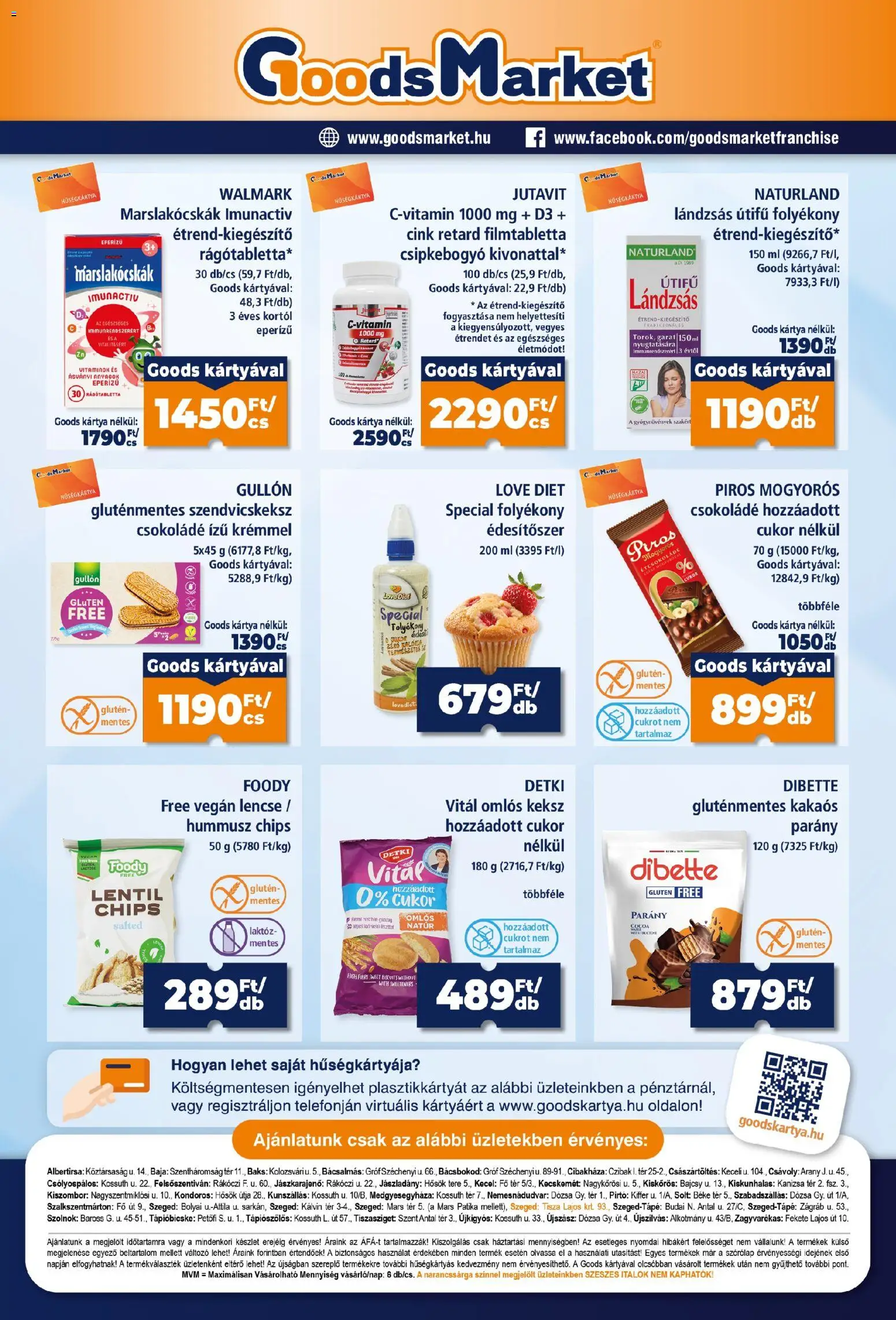 Goods Market akciós ujság - amely érvényes a következő dátumtól: 2026.10.08. | Oldal: 12 | Termékek: Hummusz, Gyógynövények, Étcsokoládé, Vegán