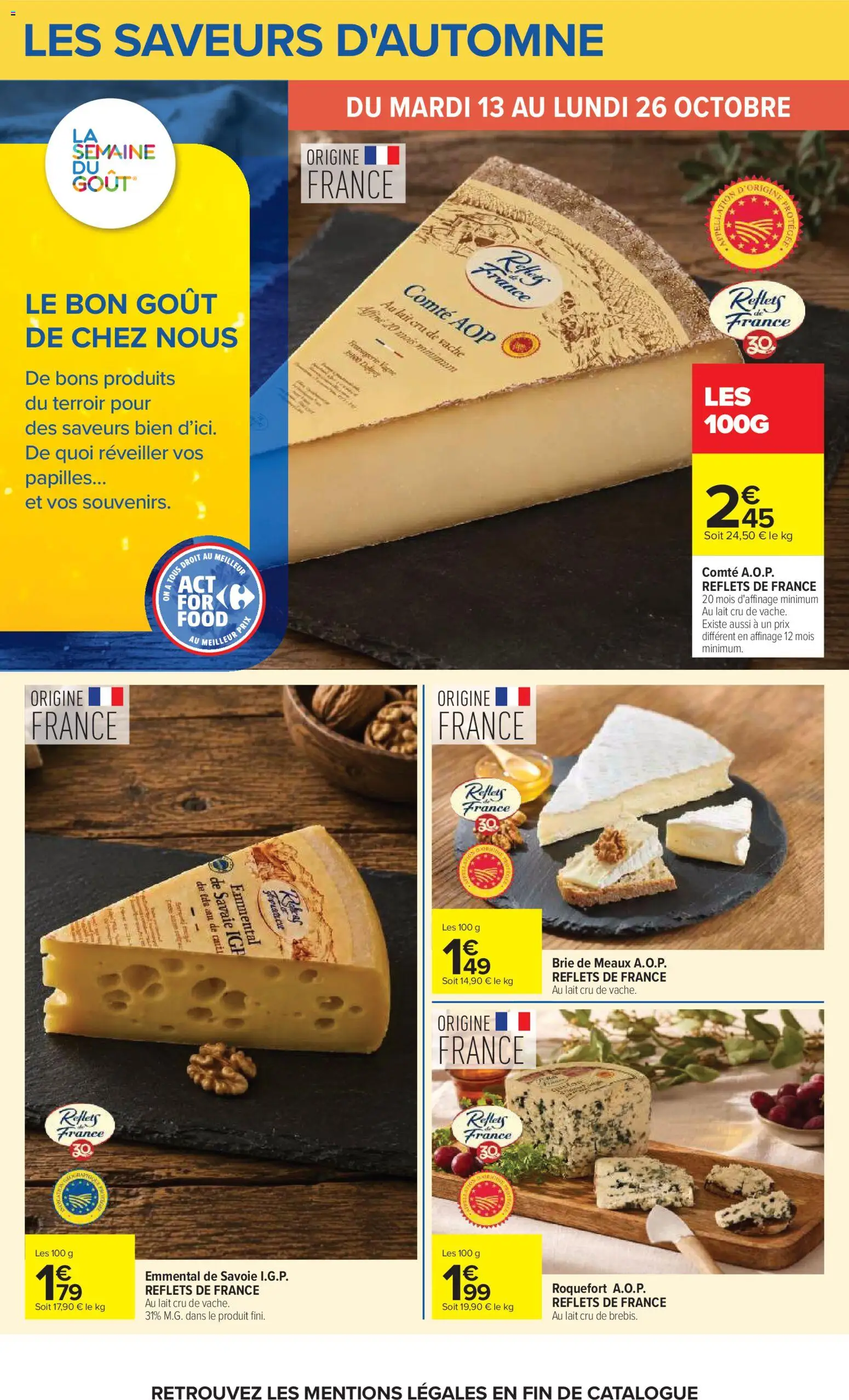 {H1} | Page: 8 | Produits: Brie de Meaux, Comté aop, Lait, Brie