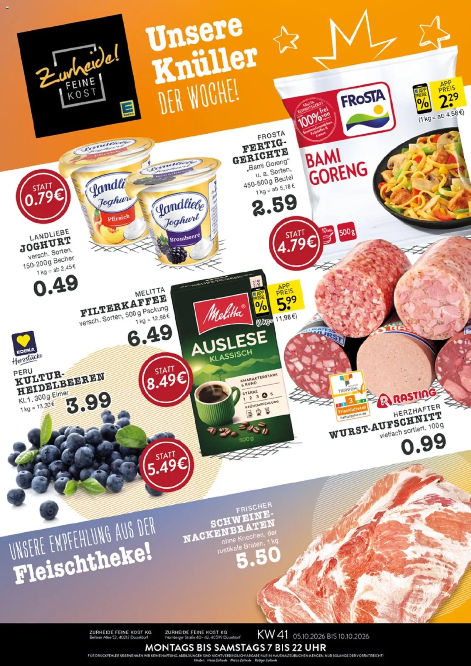 Edeka Zurheide Prospekt – gültig ab 05.10.2026 | Seite: 1