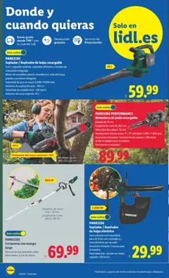 Vista previa Lidl folleto de bazar válido desde el 20/07/2026 | Página: 4 | Productos: Cortasetos, Aceite, Aspirador, Batería