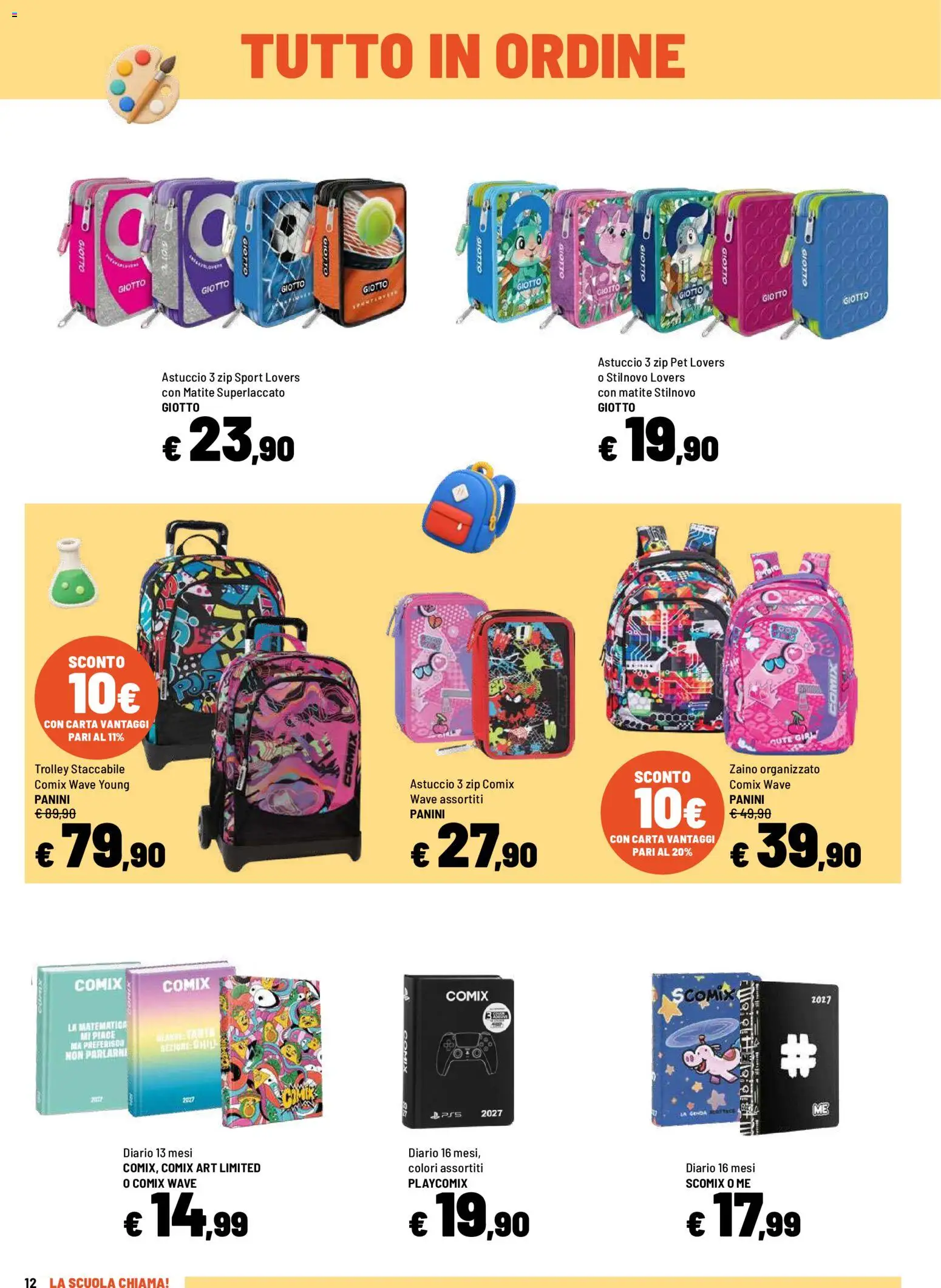 Volantino Iper del 09/07/2026 | Pagina: 12 | Prodotti: Zaino, Astuccio, Trolley