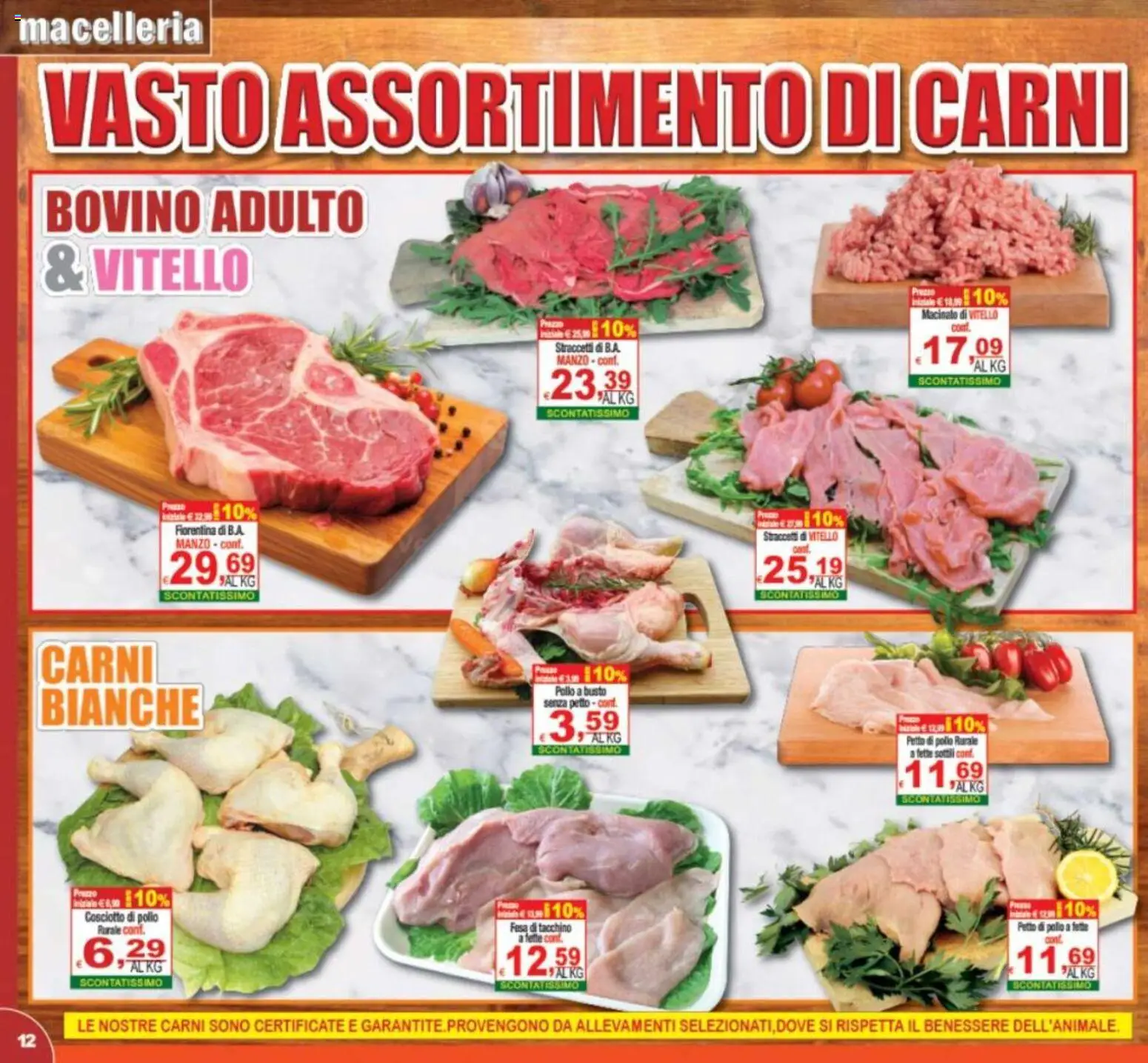 Volantino CTS del 10.06.2026 | Pagina: 12 | Prodotti: Petto di Pollo, Pollo, Manzo, Tacchino
