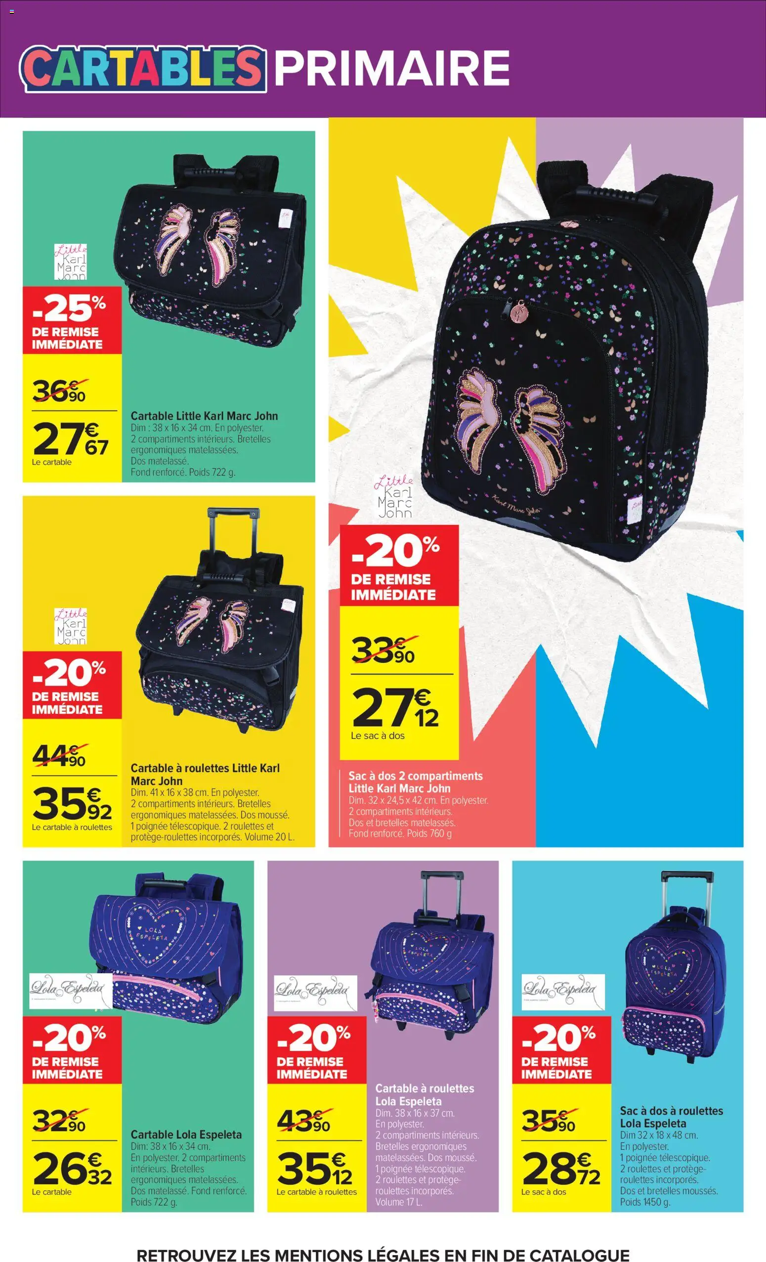{H1} | Page: 8 | Produits: Sac, Poids, Cartable, Sac à dos