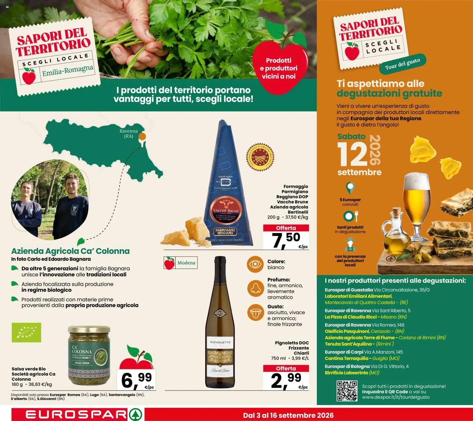 Volantino Eurospar del 03/09/2026 | Pagina: 10 | Prodotti: Pizza, Formaggio, Parmigiano, Profumo