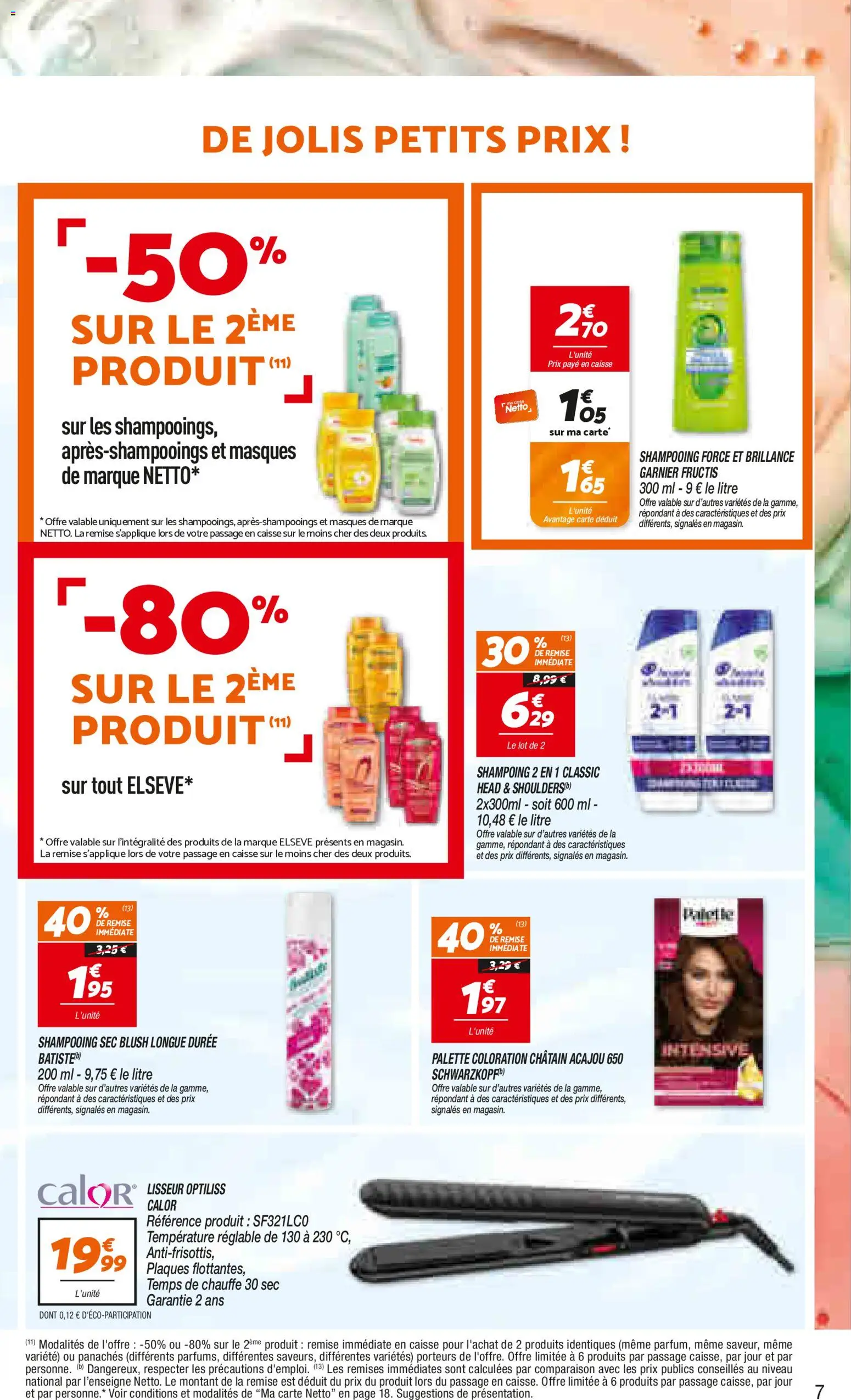 {H1} | Page: 7 | Produits: Coloration, Blush, Shampoing, Lisseur
