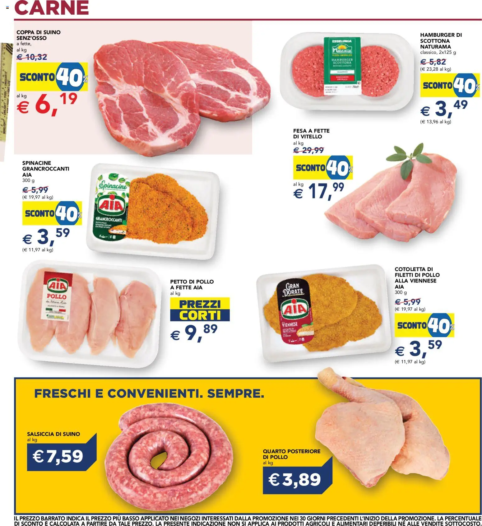 Volantino Esselunga S del 16/07/2026 | Pagina: 19 | Prodotti: Petto di Pollo, Pollo, Vitello, Hamburger