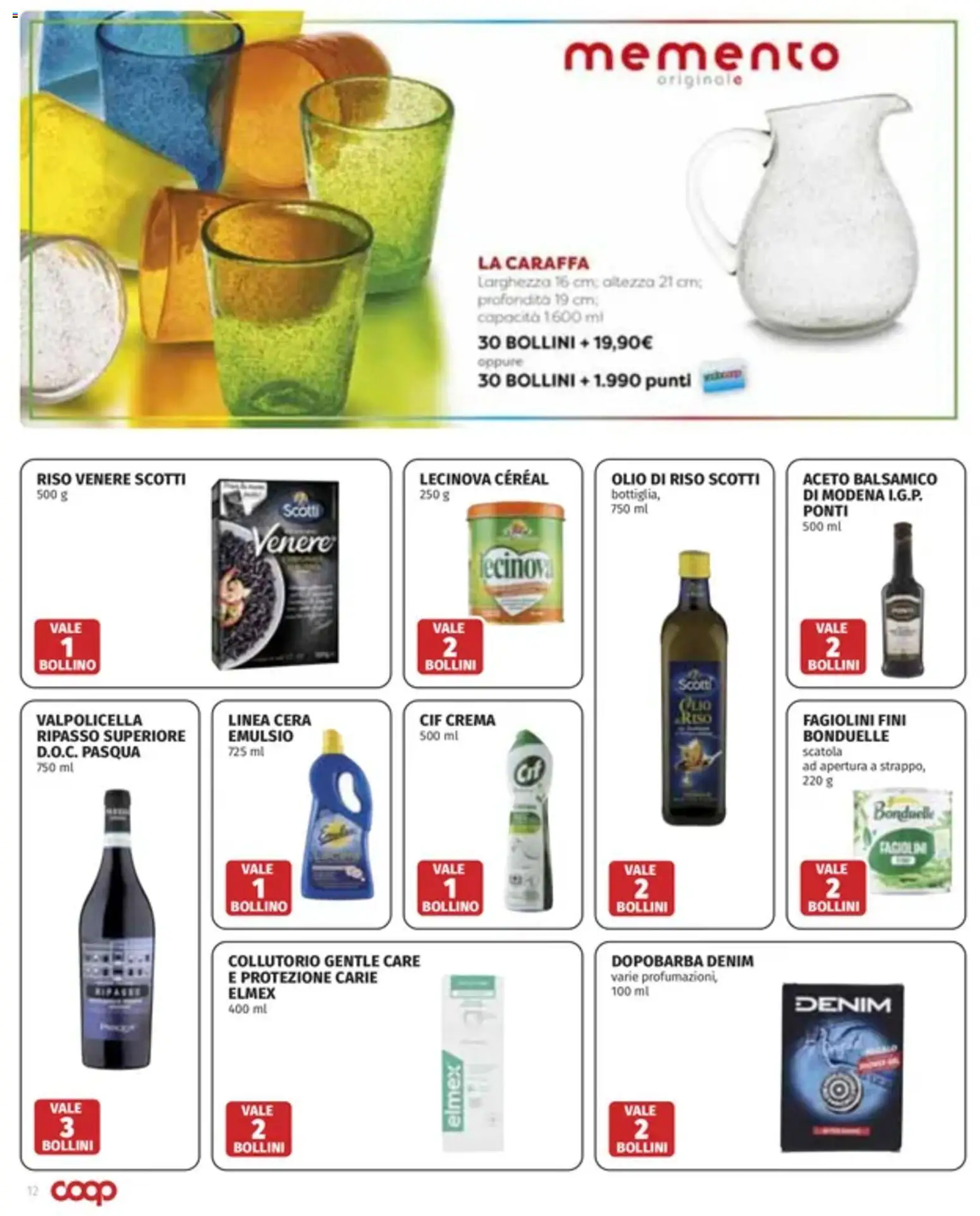Volantino COOP del 23/07/2026 | Pagina: 12 | Prodotti: Dopobarba, Collutorio, Riso, Scatola