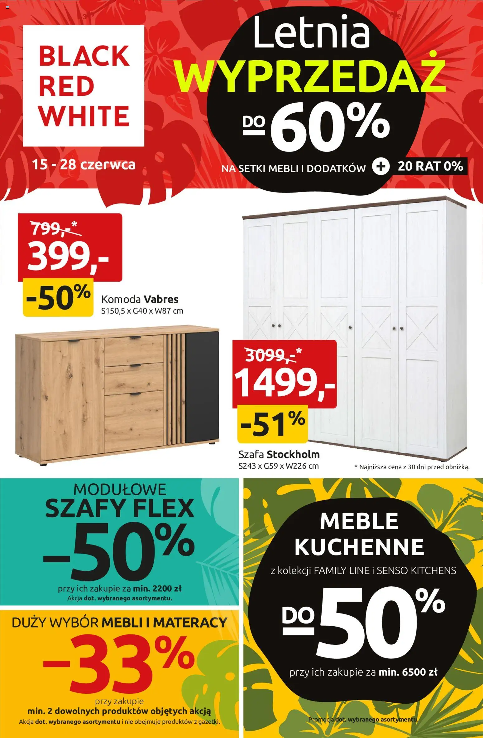 Black Red White promocje od 15.06.2026 | Strona: 1 | Produkty: Szafa, Komoda