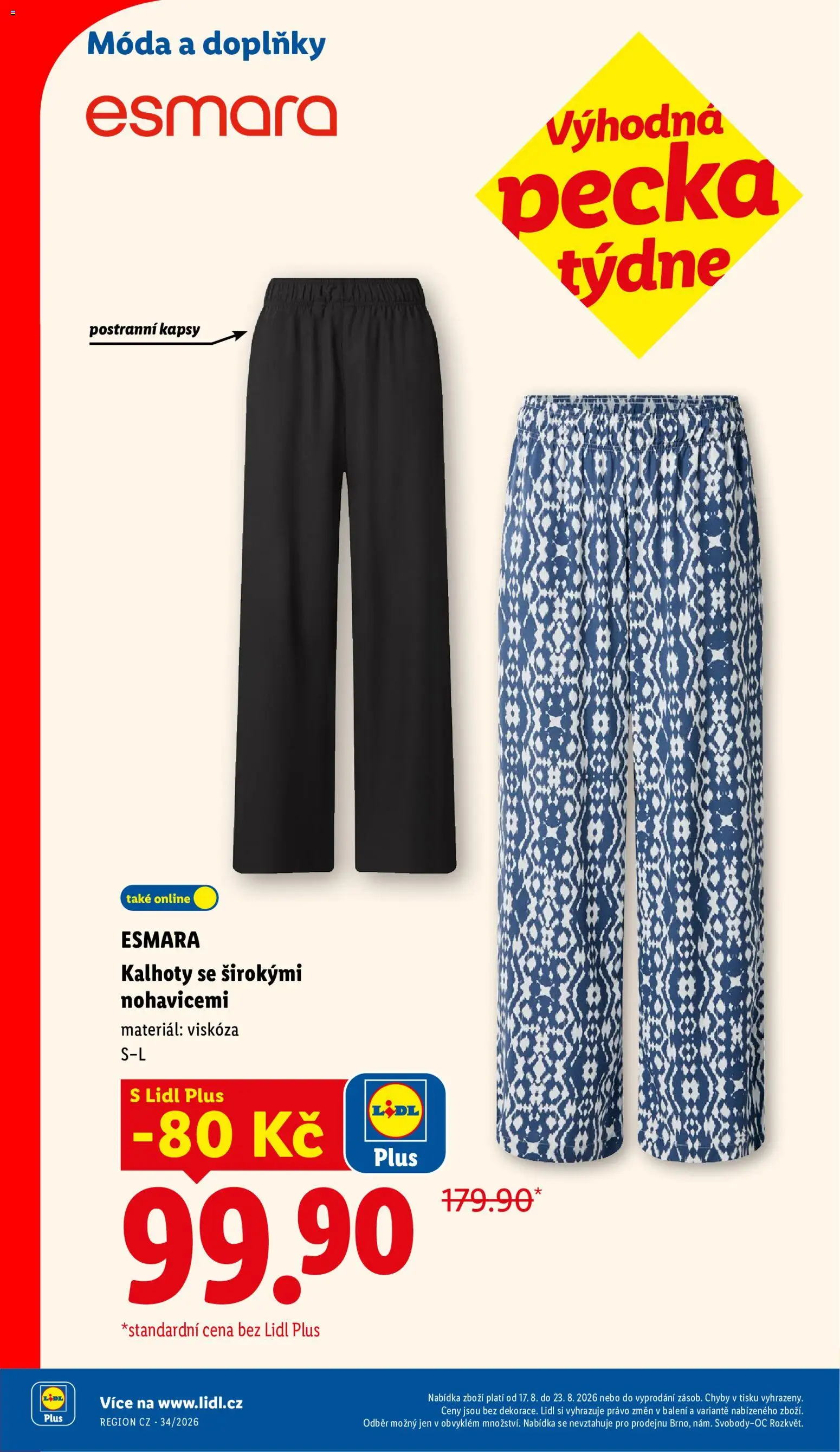 Lidl leták od 17.08.2026 | Strana: 10 | Produkty: Kalhoty, Pants