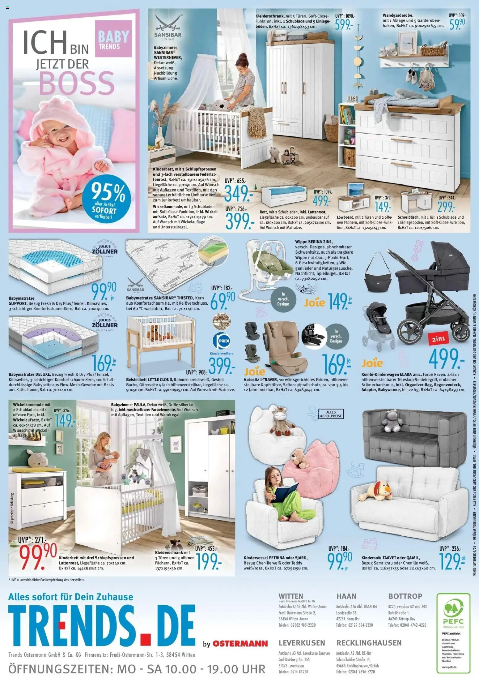 Trends Prospekt – gültig ab 29.08.2026 | Seite: 8 | Produkte: Kindersofa, Liege, Telefon, Uhr