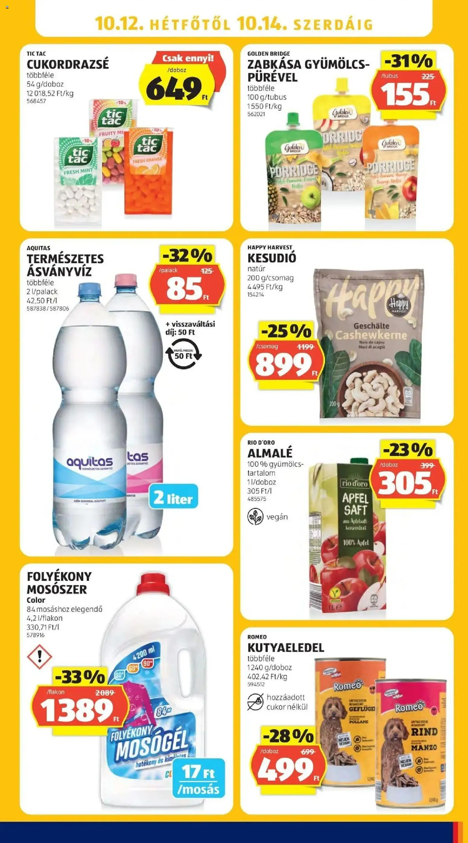 Aldi aktuális akciós újság - 2026.10.03. -tól/töl > akció, lapozható szórólap 🛍️ | Oldal: 31 | Termékek: Gyümölcs, Ásványvíz, Vegán, Cukor