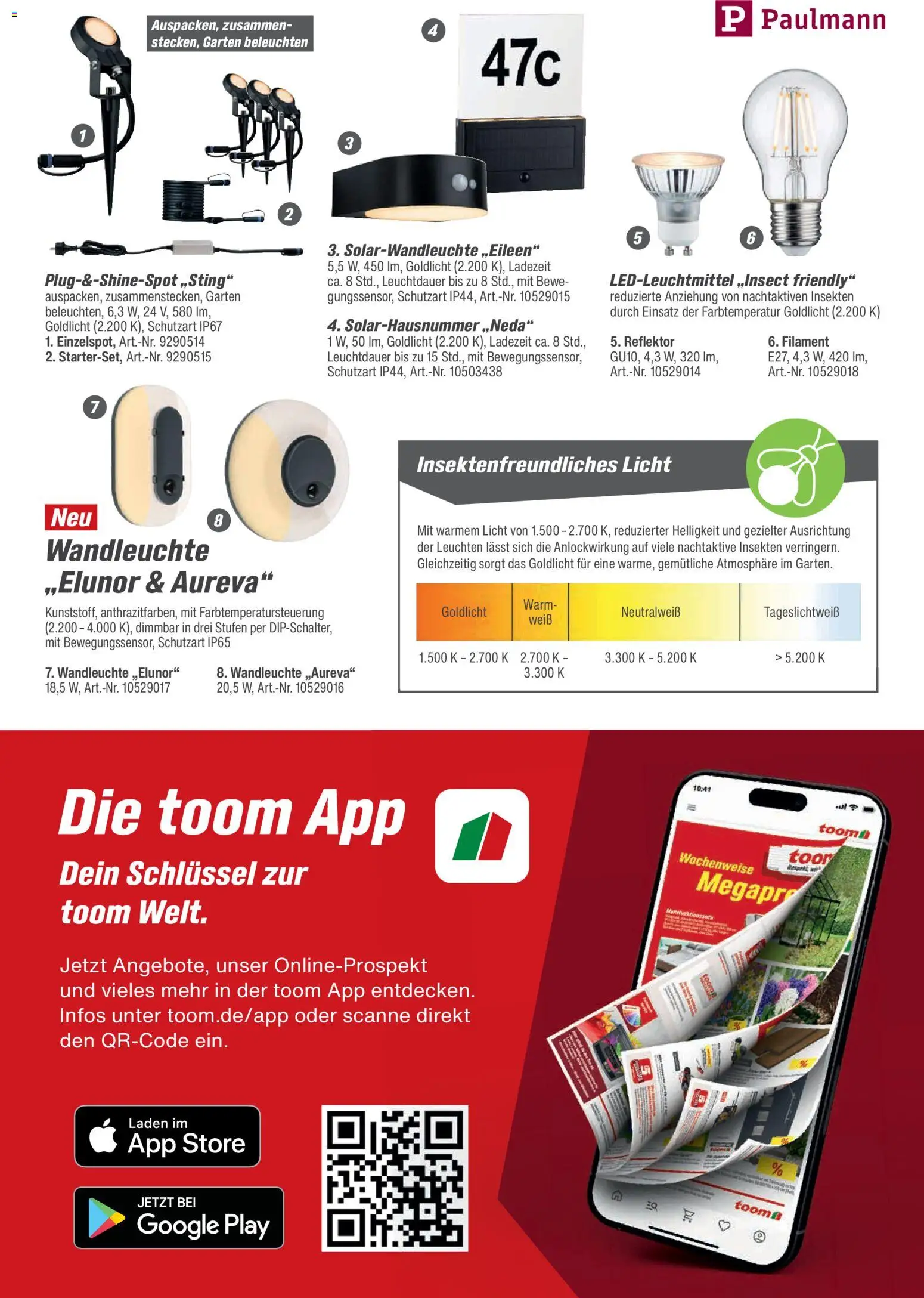 Toom Baumarkt Leuchten & Tapeten 2026 – gültig ab 01.01.2026 | Seite: 13 | Produkte: Wandleuchte
