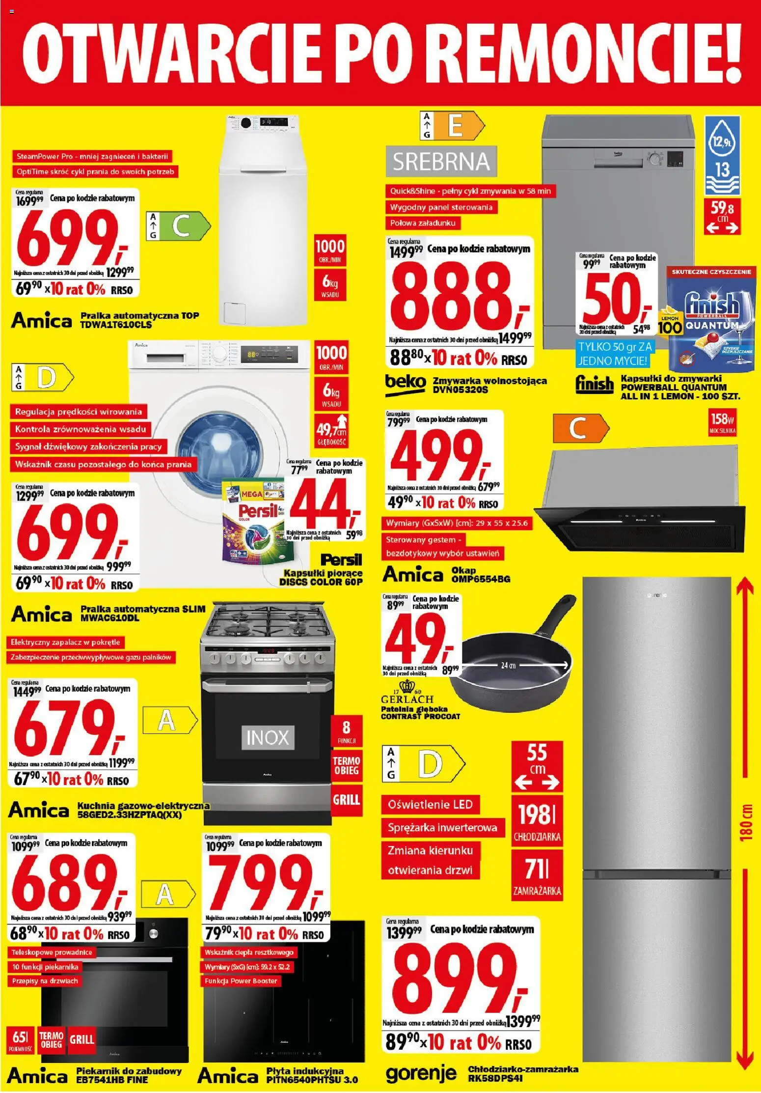 Mediaexpert promocje - Wielkie otwarcie Bełchatów od 08.10.2026 | Strona: 7 | Produkty: Płyta indukcyjna, Zamrażarka, Grill, Pralka automatyczna