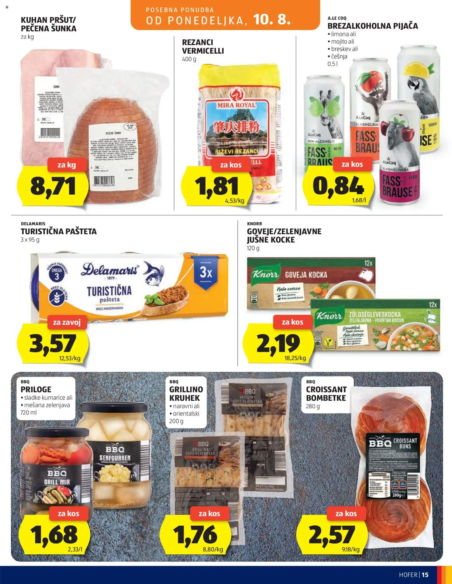 Novi Hofer katalog ponudbe – veljaven od 05.08.2026 | Stran: 15