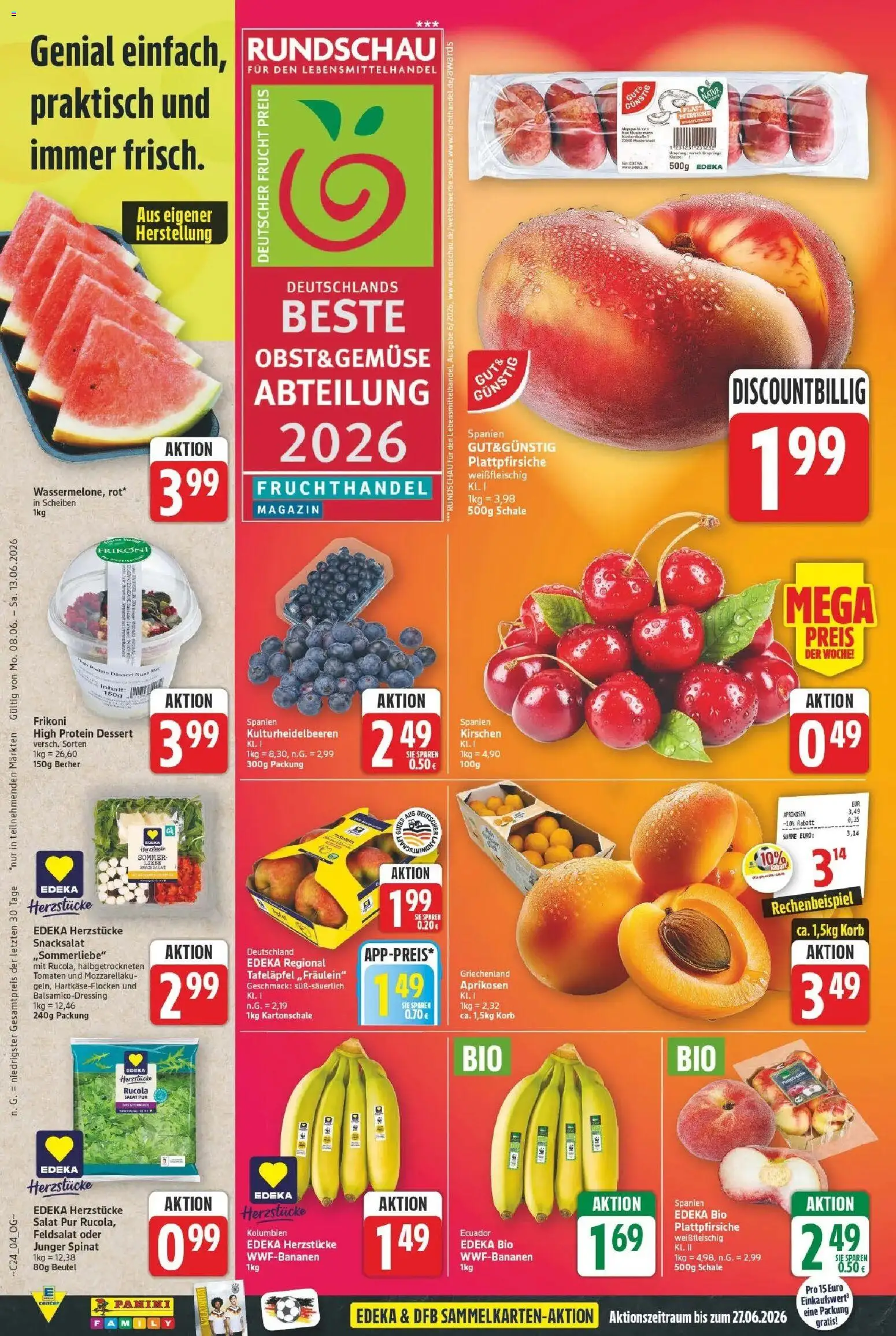 E center Prospekt Bitterfeld-Wolfen – gültig ab 08.06.2026 | Seite: 4 | Produkte: Rucola, Tür, Tomaten, Gemüse
