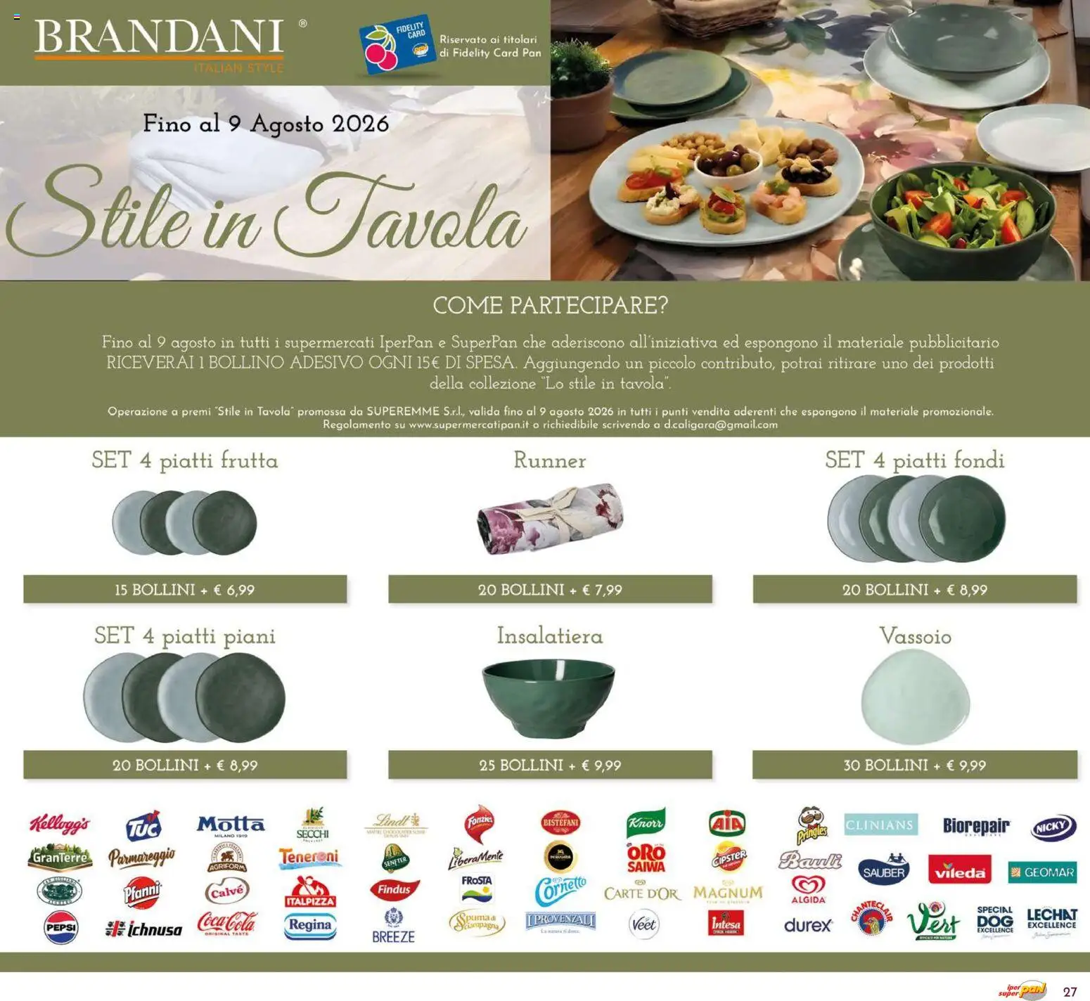 Volantino Pan del 03/08/2026 | Pagina: 27 | Prodotti: Frutta, Vassoio, Pepsi, Coca Cola