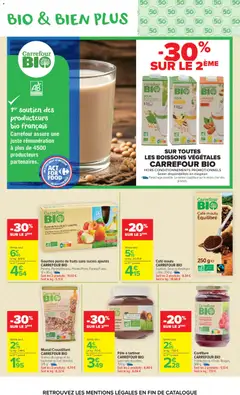 Carrefour Market - Prévisualisation de Carrefour Market Avec le club carrefour goûtez AU bio le moins cher de France valide à partir de 02.06.2026 | Page: 12 | Produits: Fraise, Pomme, Café moulu, Huile
