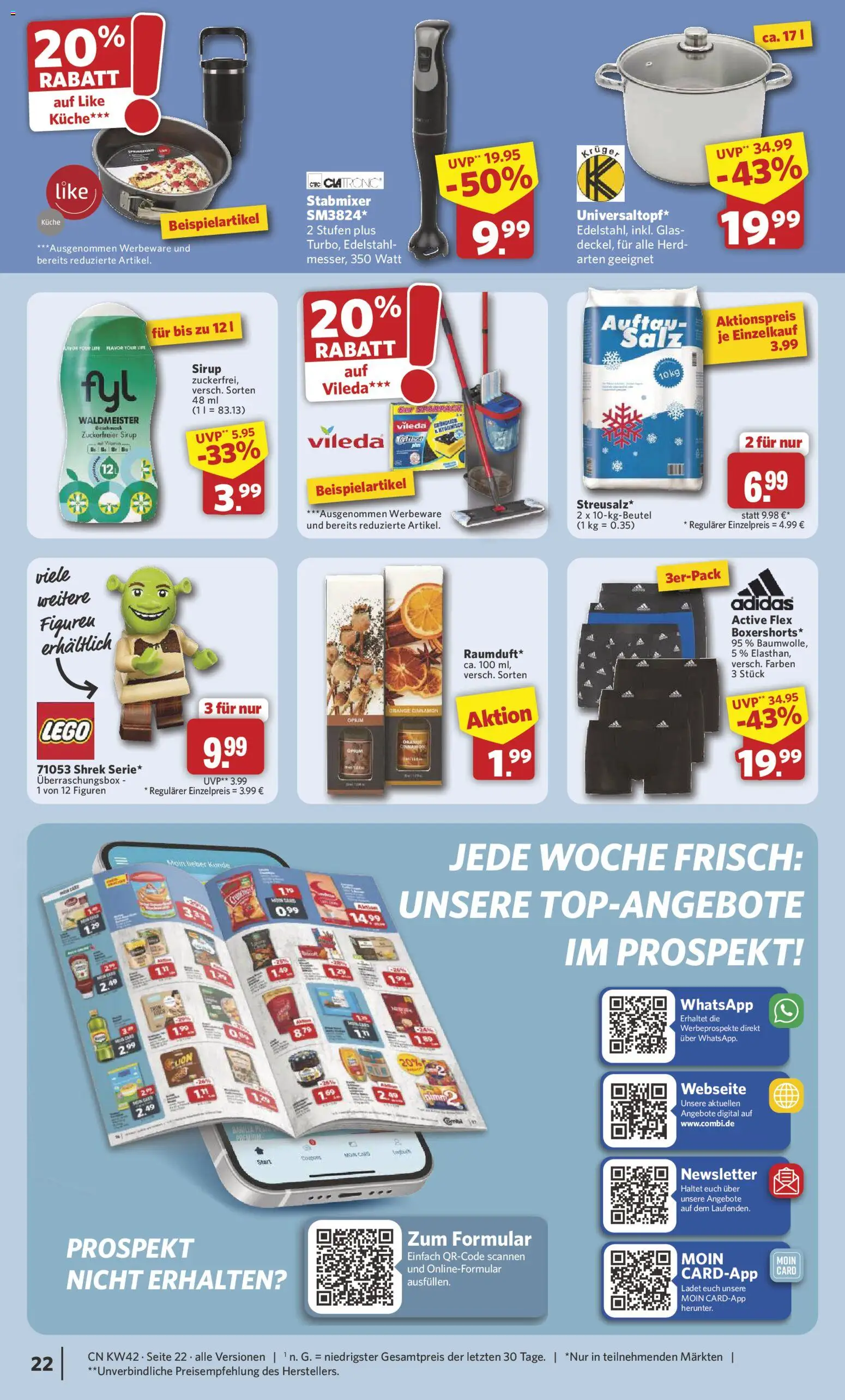 Combi Prospekt – gültig ab 12.10.2026 | Seite: 24 | Produkte: Herd, Barilla, Salz, Stabmixer