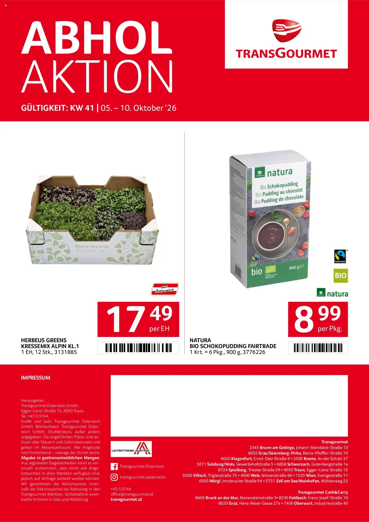 Transgourmet Flugblatt gültig ab 05.10.2026 | Seite: 28