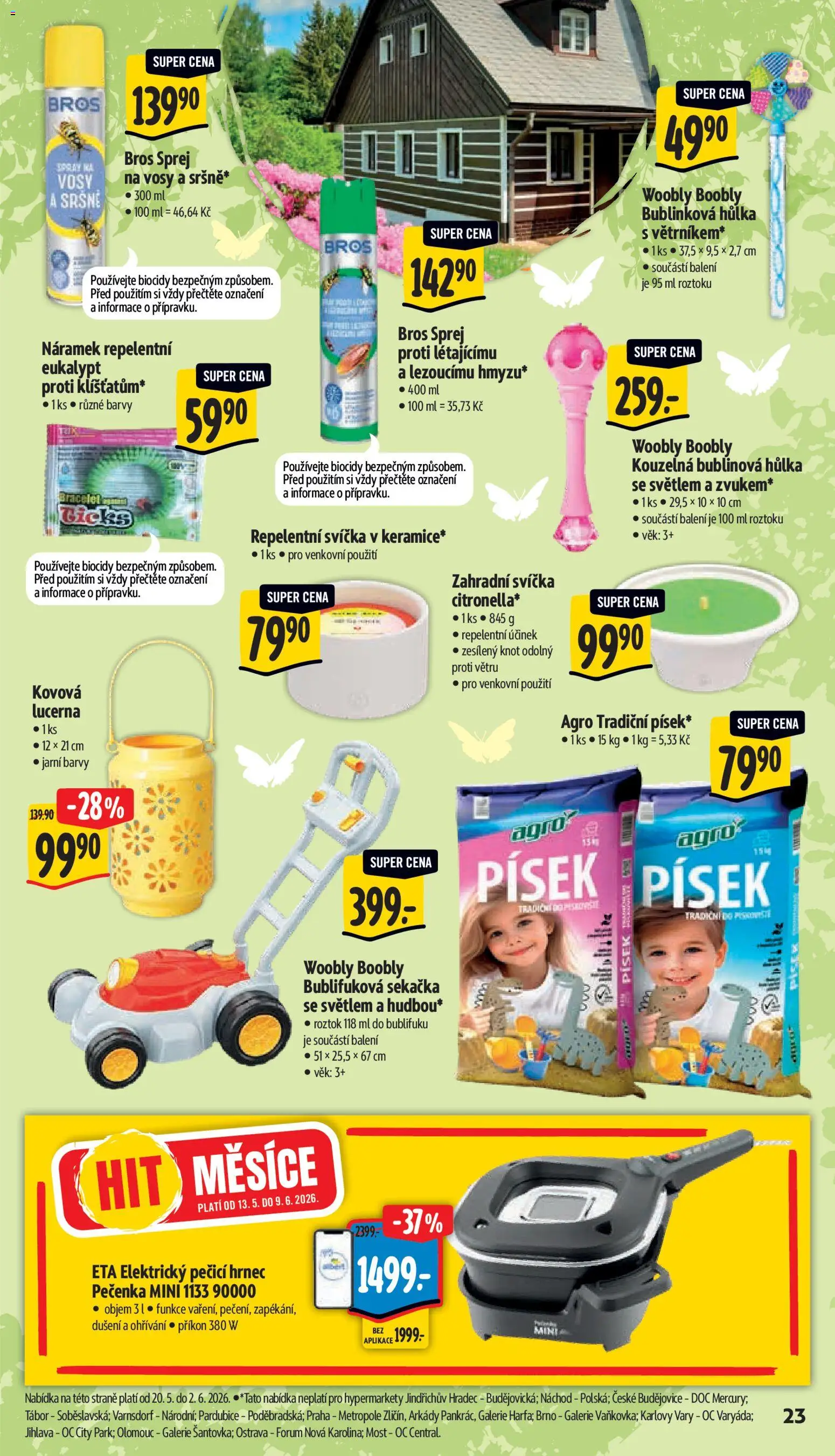 Albert leták - Hypermarket od 20.05.2026 | Strana: 29 | Produkty: Mošt, Písek, Lucerna, Sekačka