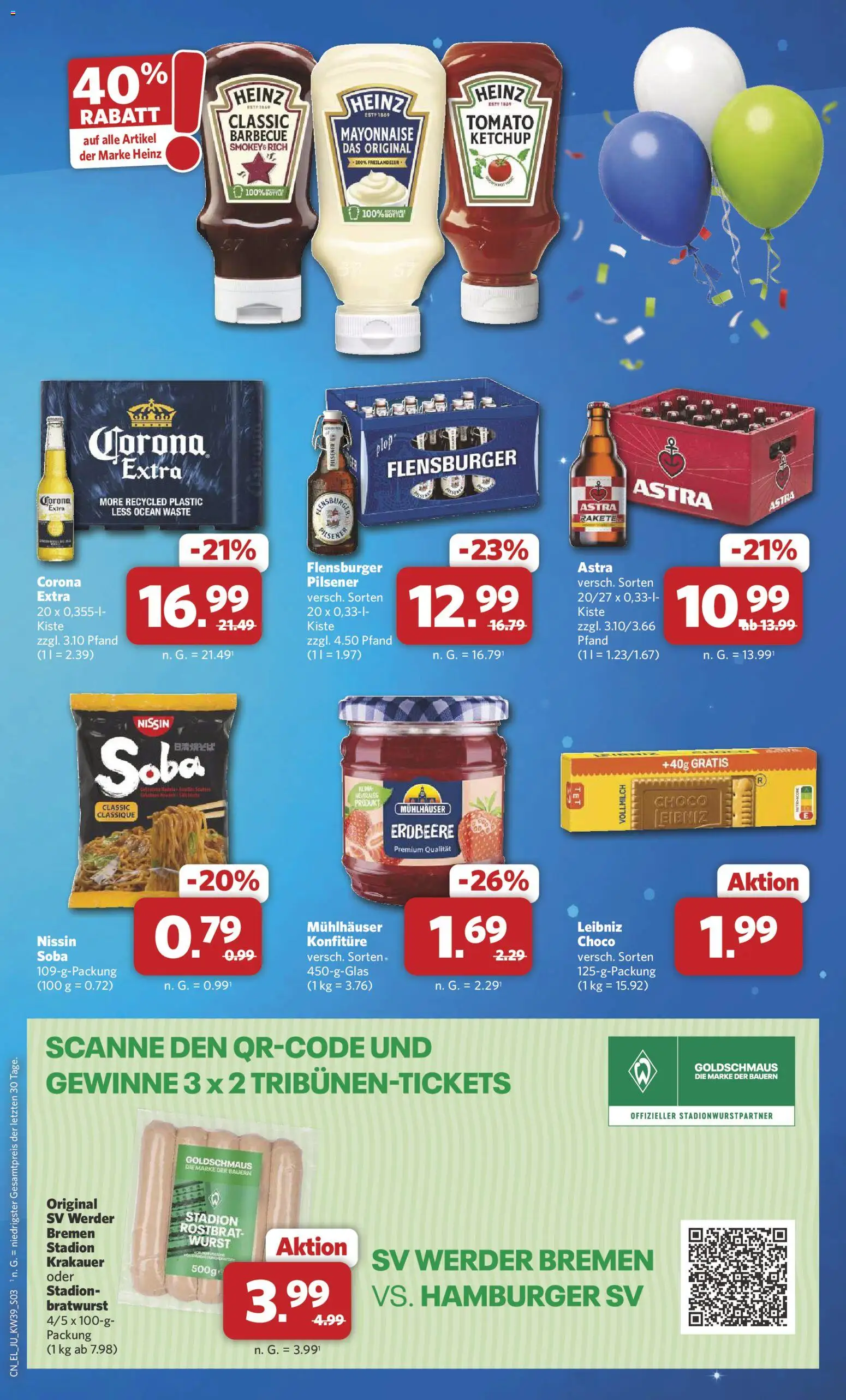 Combi Sonderangebote – gültig ab 21.09.2026 | Seite: 3 | Produkte: Bratwurst, Astra, Flensburger, Mayonnaise