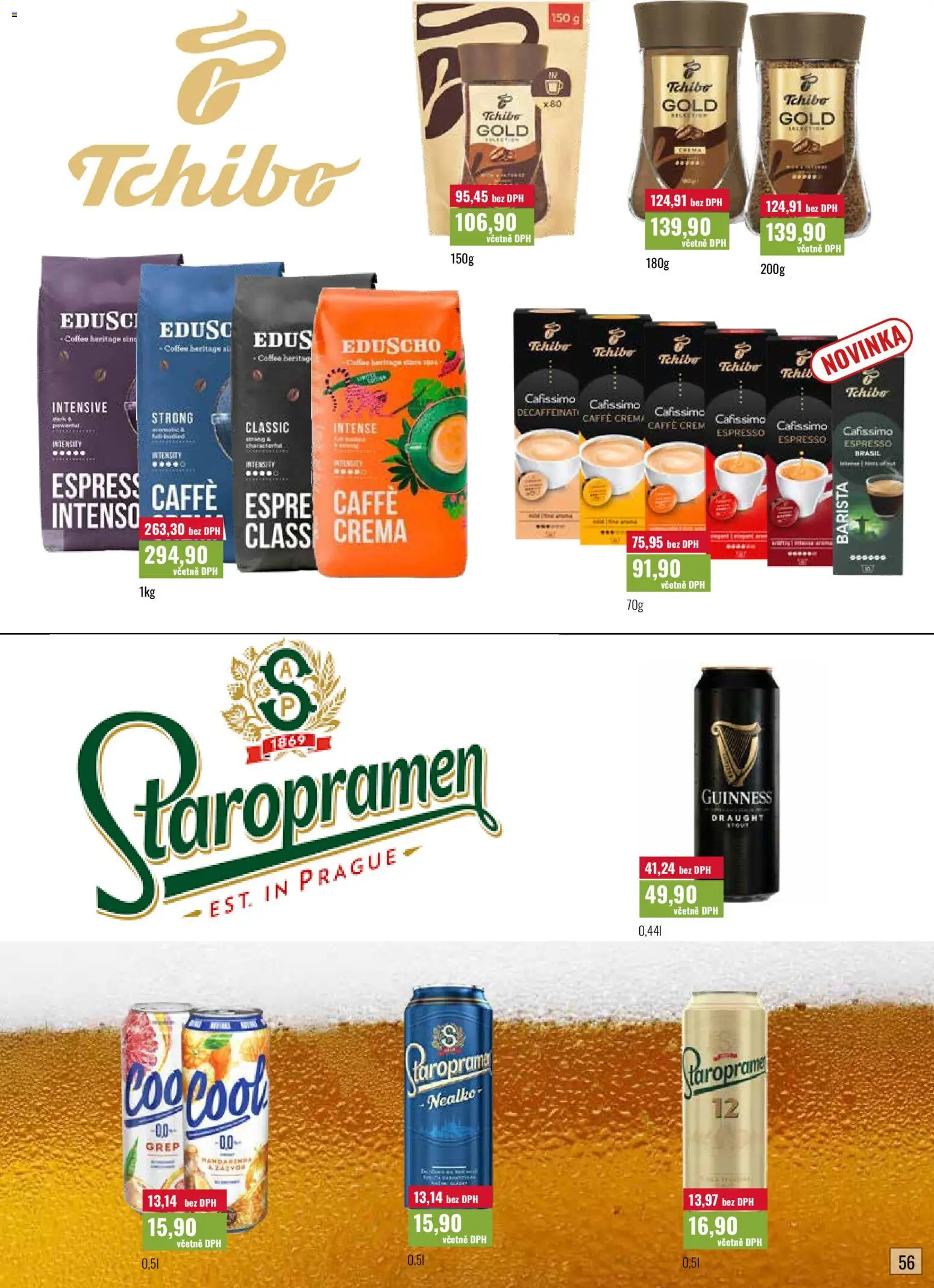 Ratio leták od 01.09.2026 | Strana: 57 | Produkty: Grep, Caffè crema, Guinness, Cafissimo