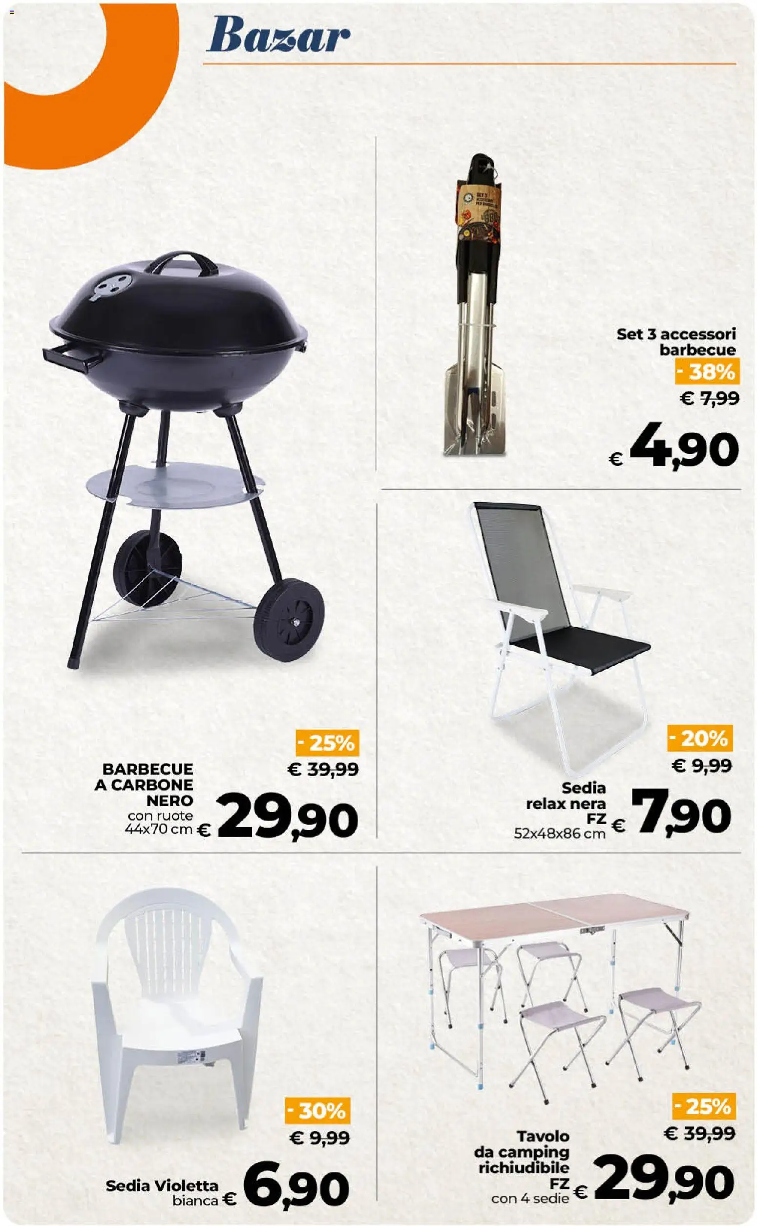 Volantino Ipercoop del 31/07/2026 | Pagina: 57 | Prodotti: Barbecue, Tavolo, Sedia