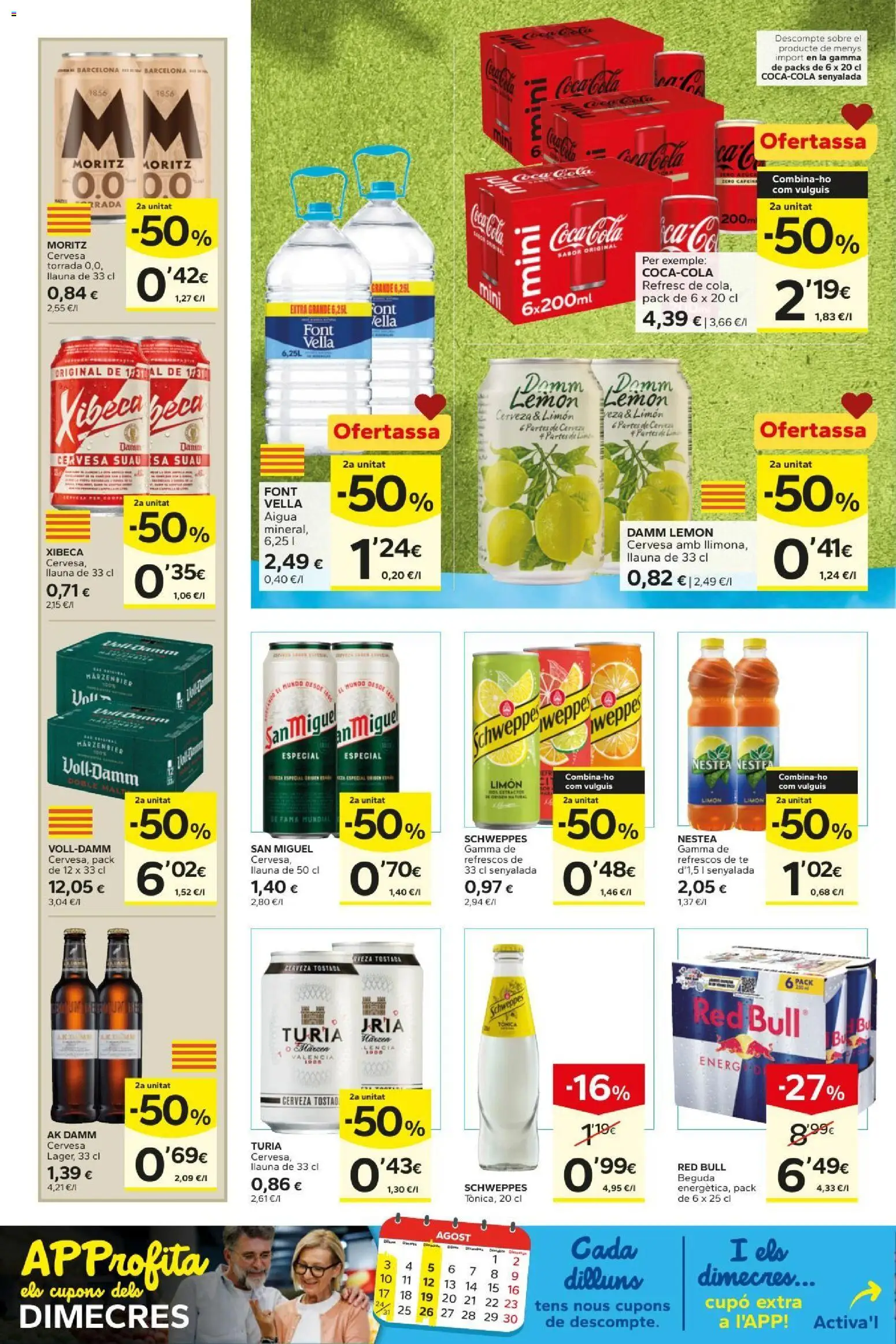 Caprabo folleto │ válido desde el 13/08/2026 | Página: 16 | Productos: Tónica, Cerveza, Limón, Té