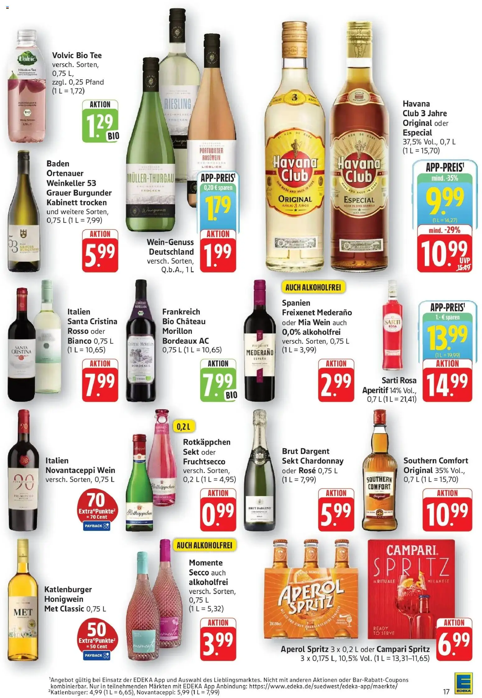 Edeka Prospekt Eislingen (ab 21.09.2026) » Angebote Online | Seite: 17 | Produkte: Freixenet, Sekt, Fruchtsecco, Tee