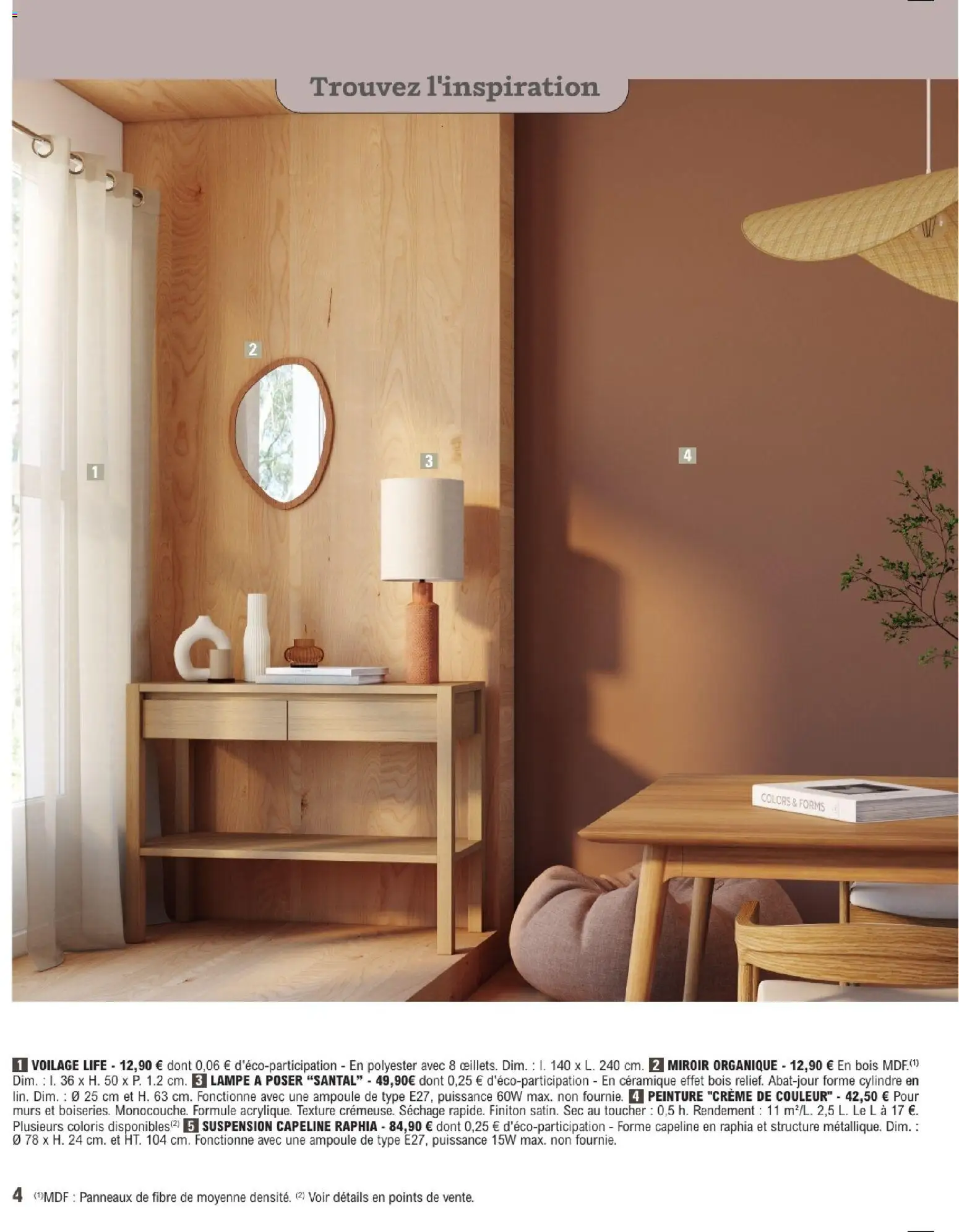 {H1} | Page: 4 | Produits: Voilage, Suspension, Ampoule, Lampe à poser