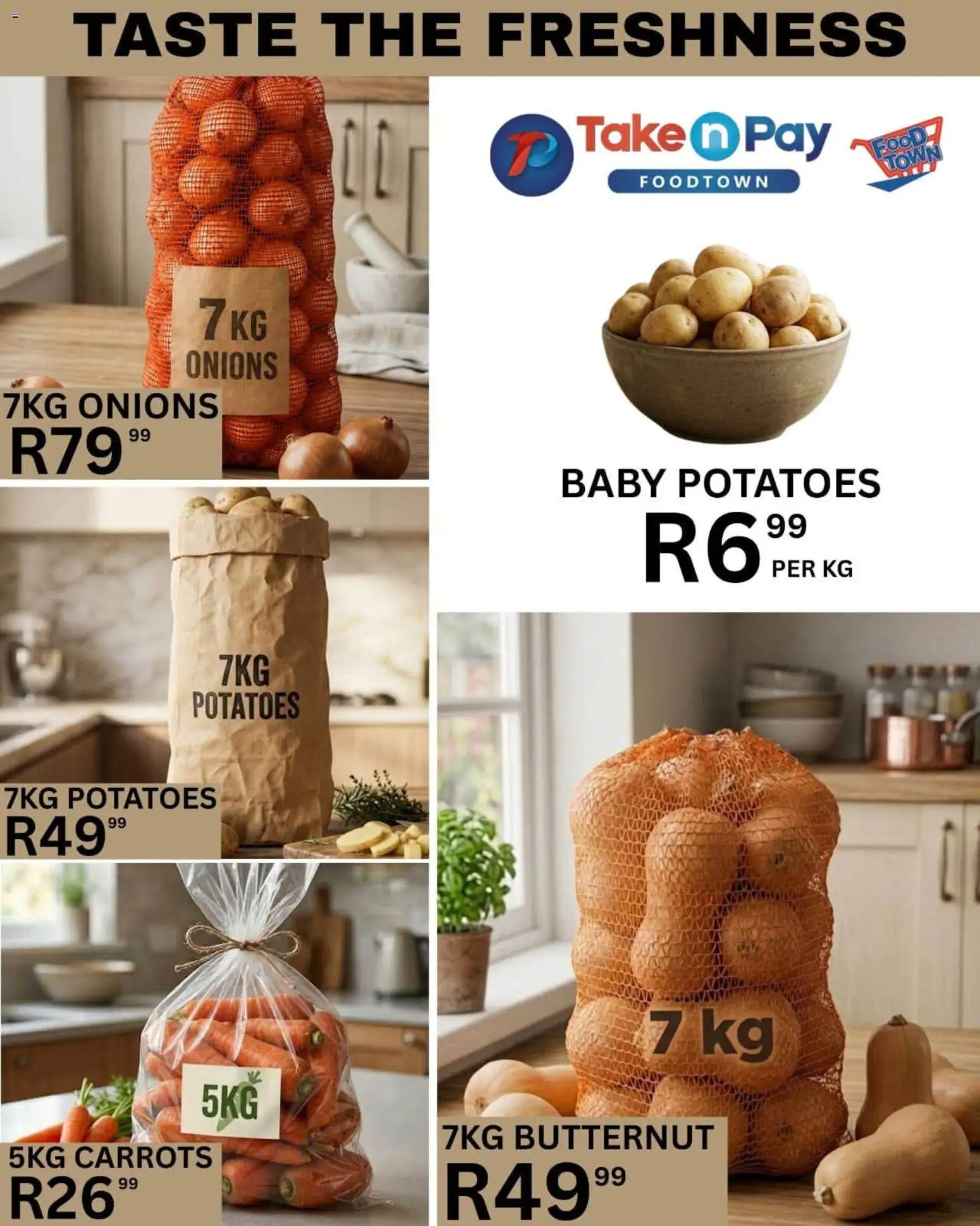 New Take n Pay catalogue – valid from 10/07/2026 | Page: 17 | Products: Carrots, Potatoes, Onions