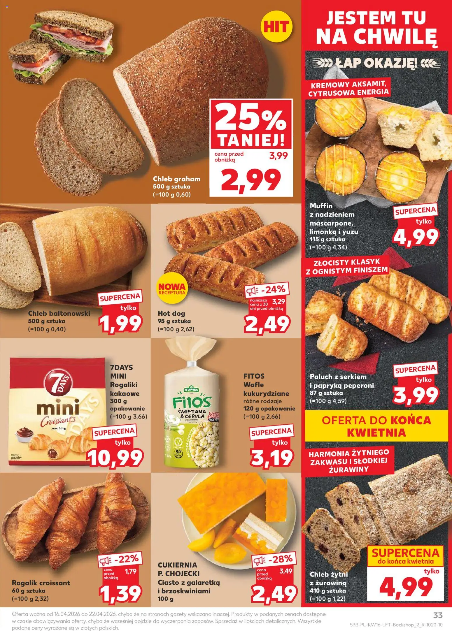 Kaufland gazetka od 16.04.2026 | Strona: 33 | Produkty: Limonka, Galaretka, Papryka, Żurawina