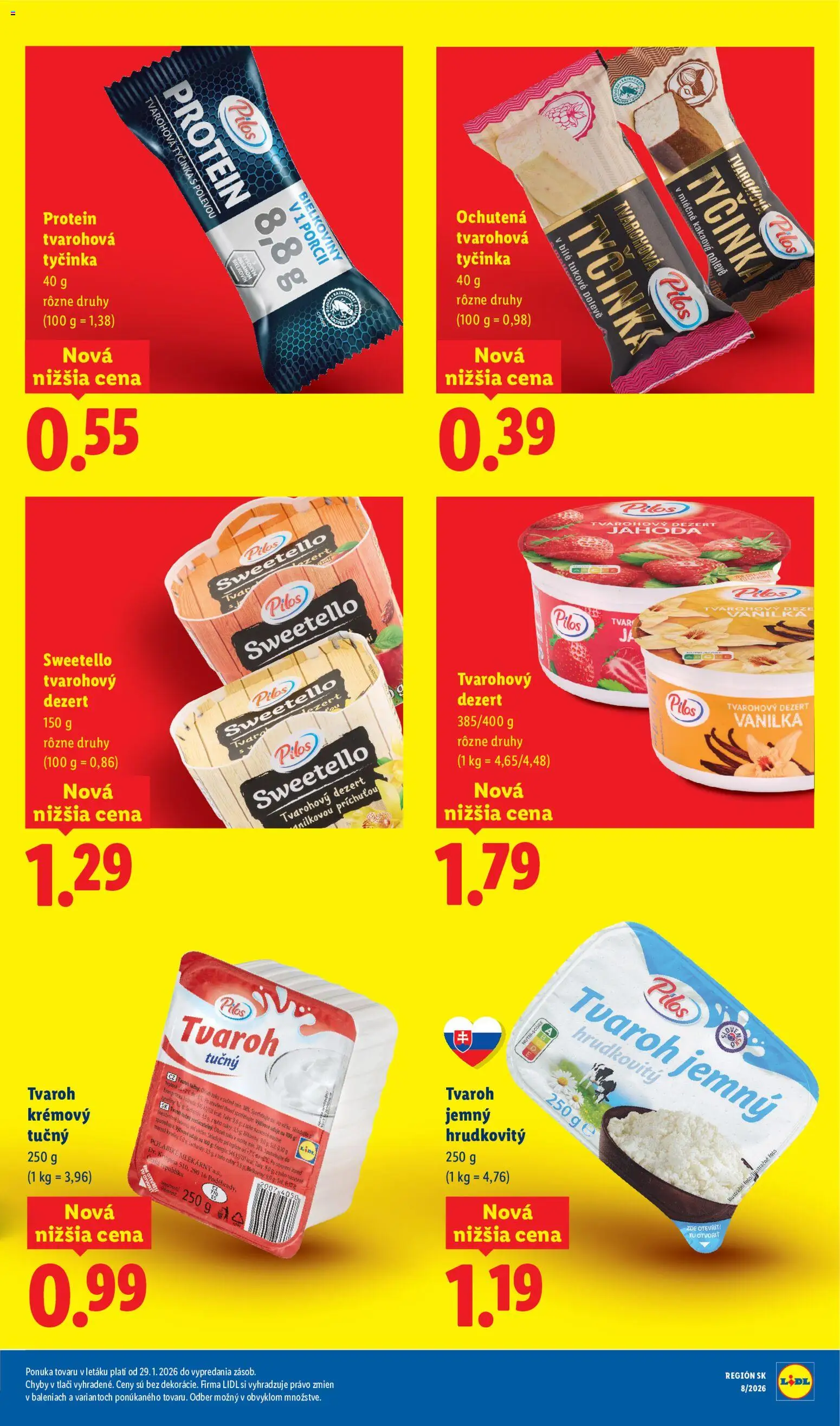 Nové Lidl akcie – leták je platný od 03.07.2026 | Strana: 9 | Produkty: Protein, Tvaroh